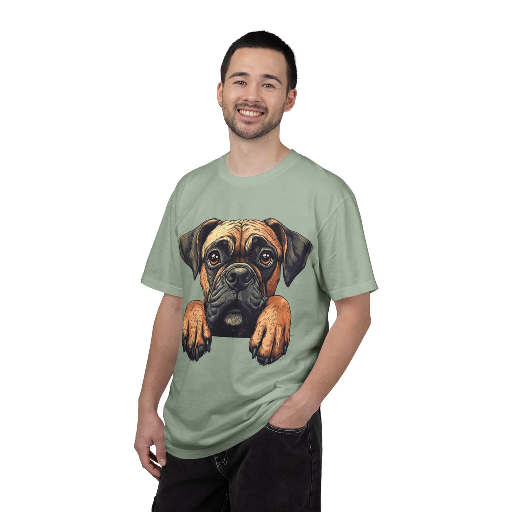 Curious Pup Portrait Tee – Unisex Dog Lover Graphic T-Shirt