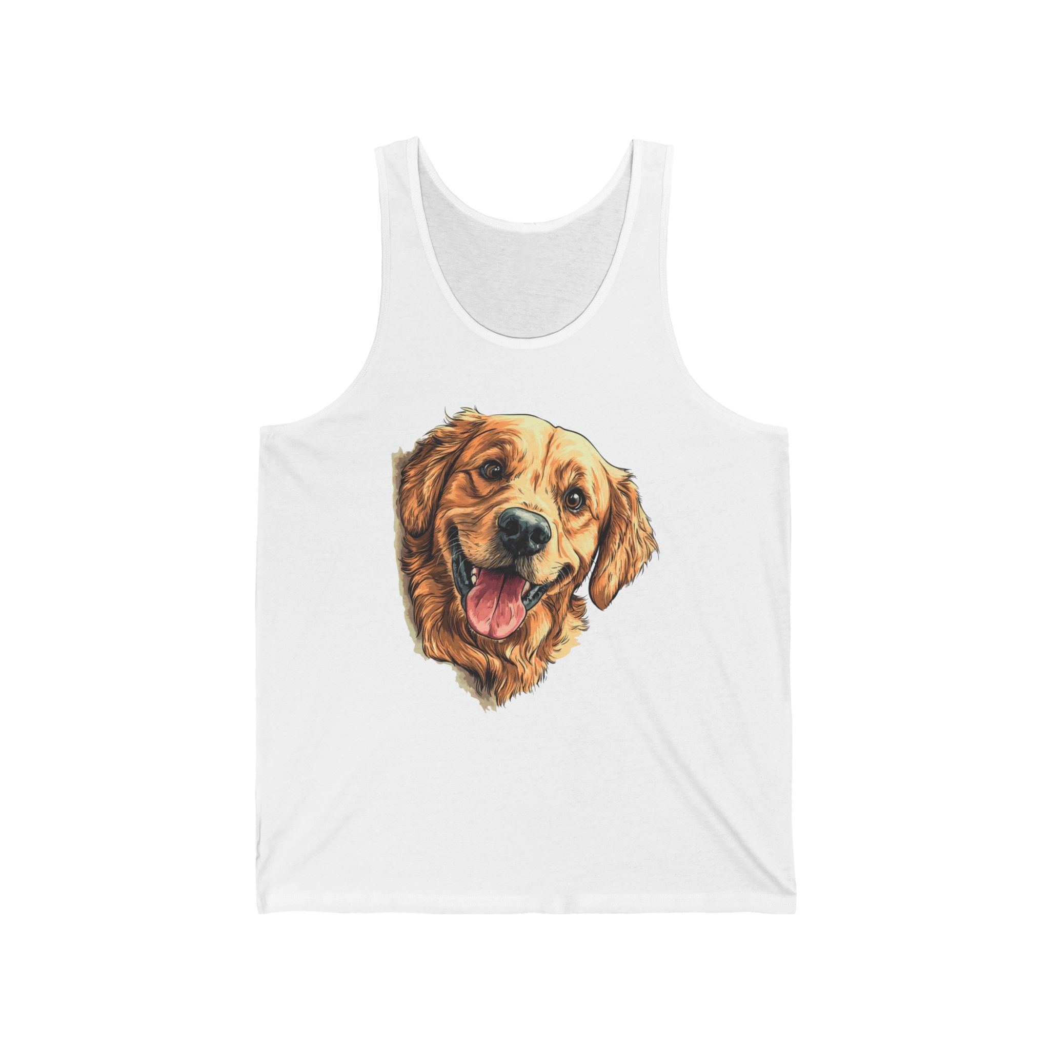 22 Tank - Happy Golden Retriever | Smiling Golden Dog Tank Top