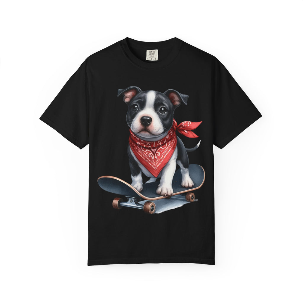 33 Tee - Skater Pup Graphic Tee – Unisex Dog Lover T-Shirt