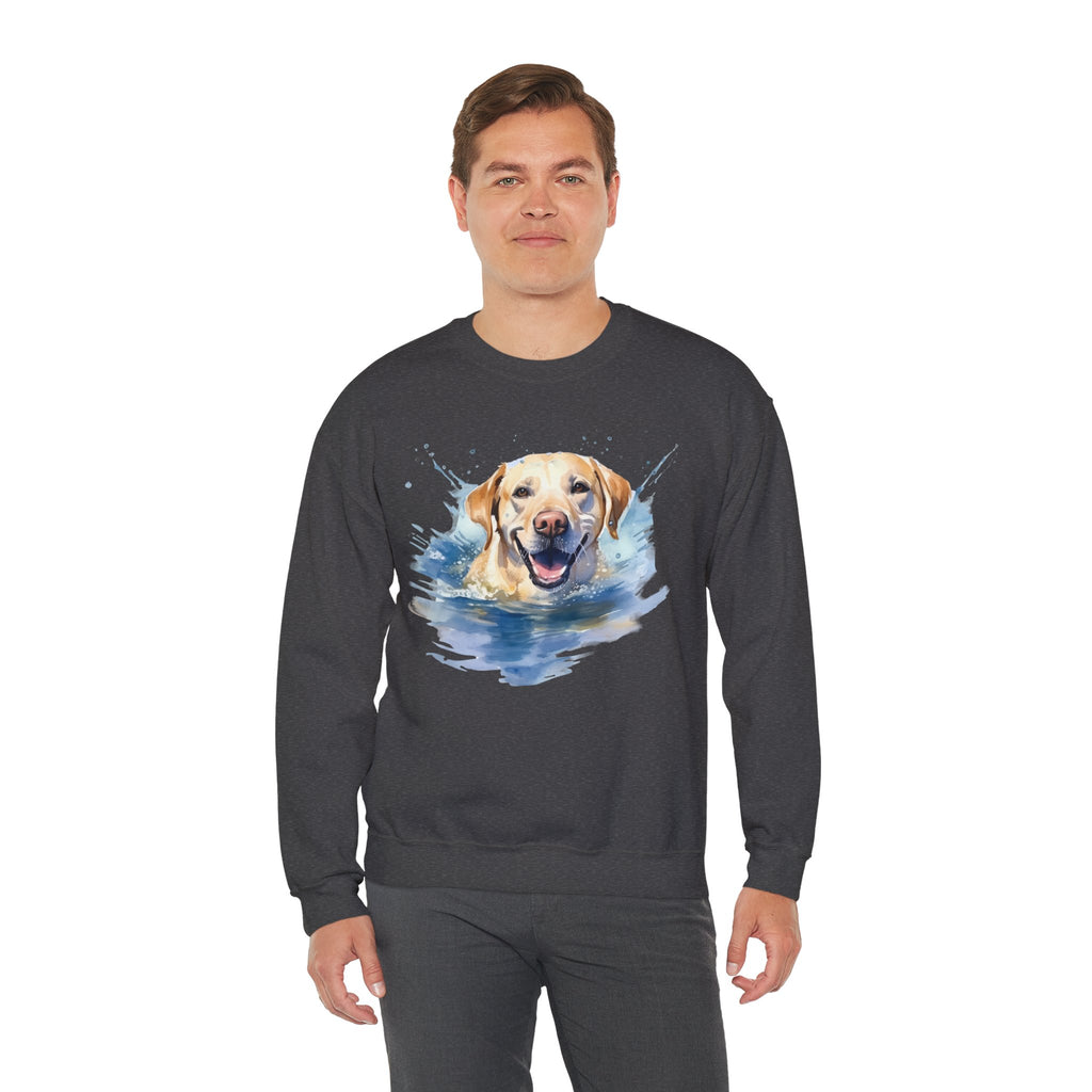 42 Sweatshirt -Happy Labrador Sweatshirt | Lab Retriever Crewneck | Water Dog Sweatshirt | Funny Lab Lover Gift | Wildsyde Apparel