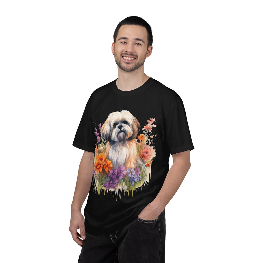 37 Tee - Soft Blooms Dog Tee – Unisex Dog Lover Graphic T-Shirt