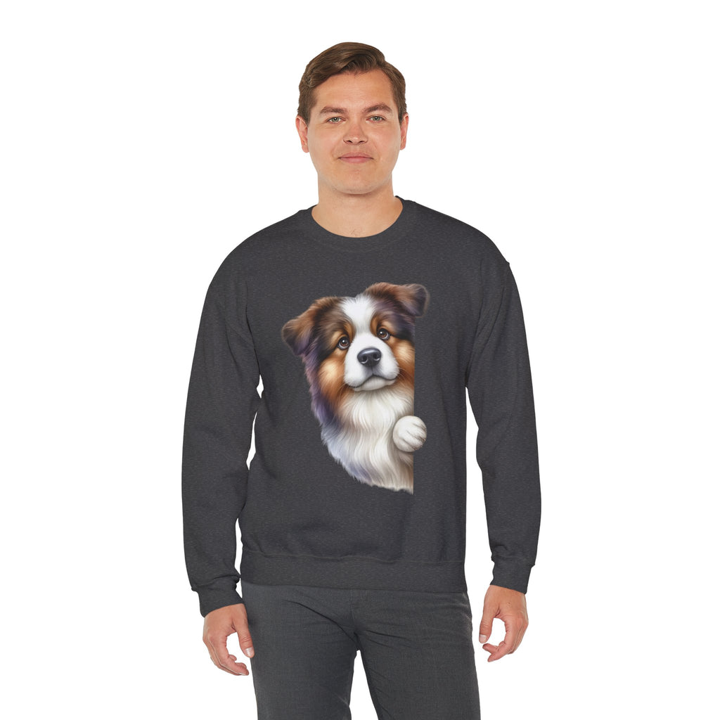 29 Sweatshirt - Australian Shepherd Peekaboo Sweatshirt – Cute Aussie Dog Design