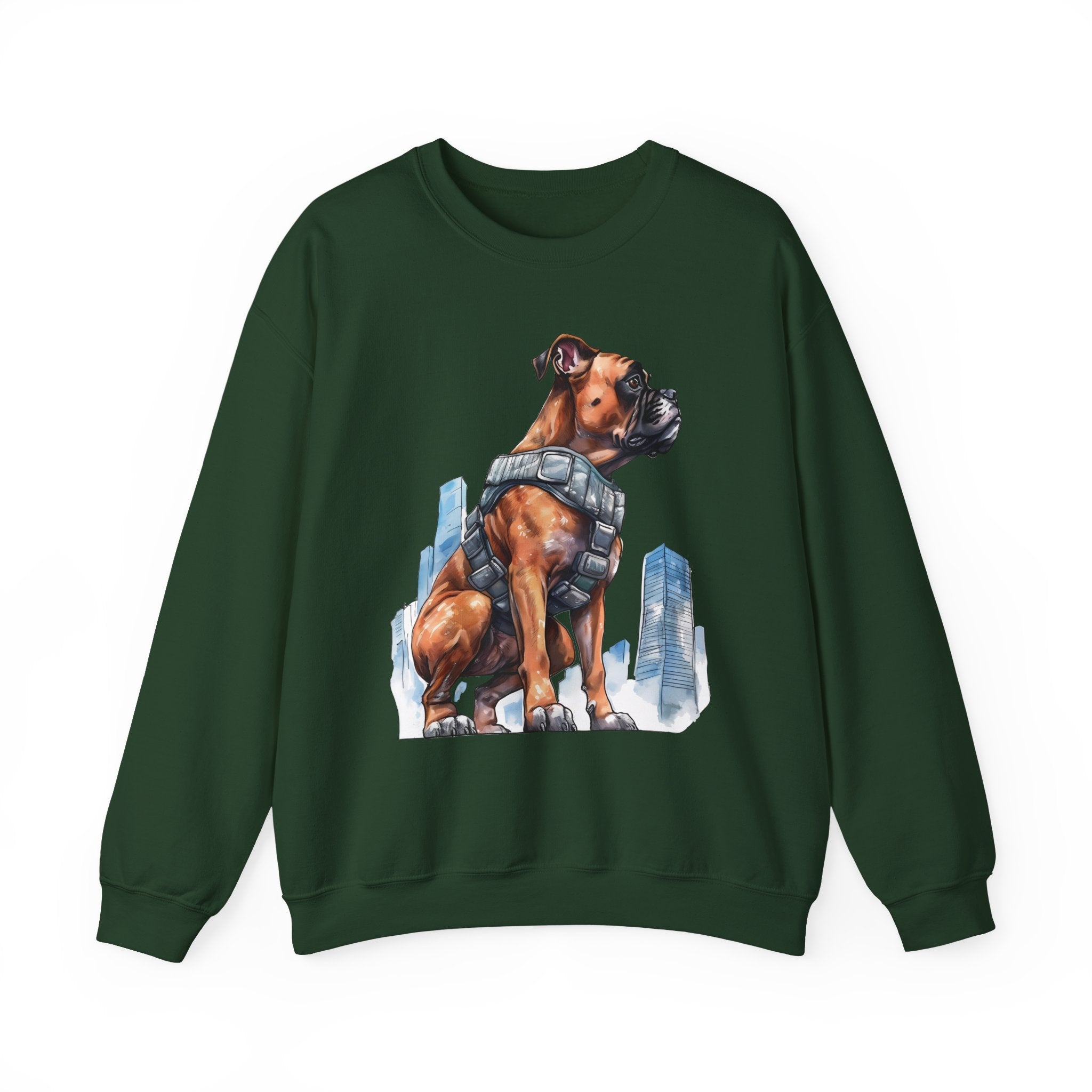 11 Sweatshirt - Hero Boxer Dog City Guardian Sweatshirt