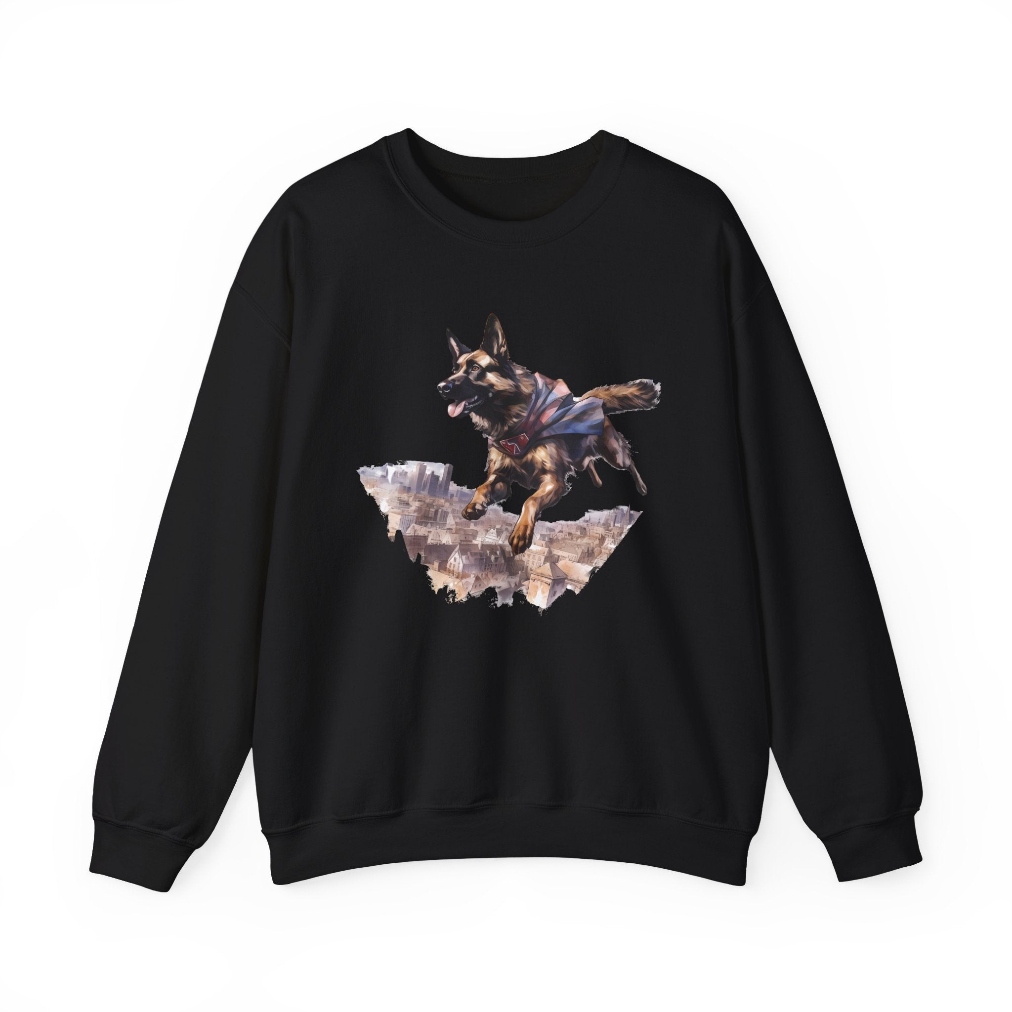 43 Sweatshirt - German Shepherd Hero Sweatshirt | Super Dog Crewneck | Working Dog Apparel | K9 Lover Gift | Wildsyde Apparel