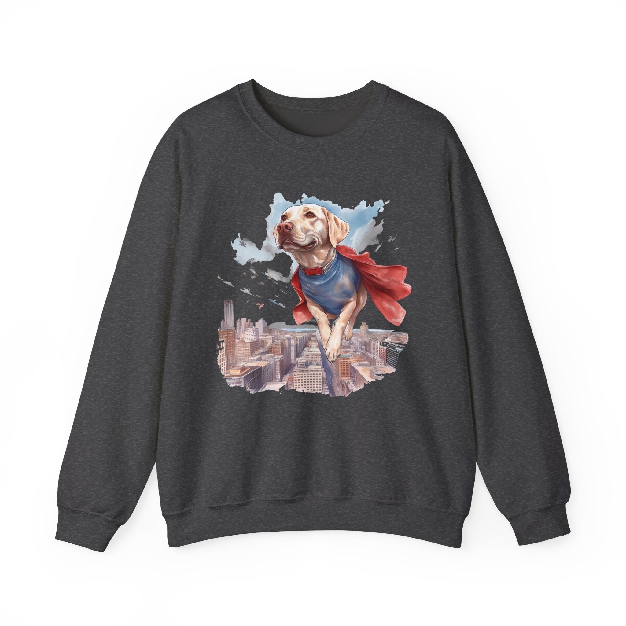 14 Sweatshirt - Superhero Yellow Labrador City Guardian Sweatshirt