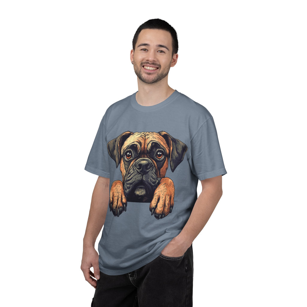 Curious Pup Portrait Tee – Unisex Dog Lover Graphic T-Shirt