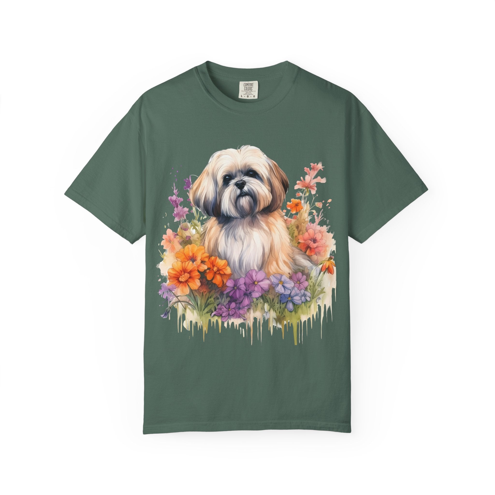 Soft Blooms Dog Tee – Unisex Dog Lover Graphic T-Shirt