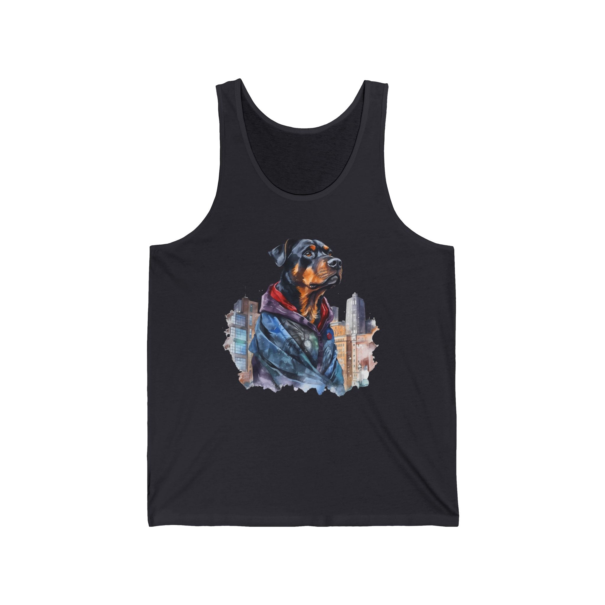 45 Tank - Urban Rottweiler Guardian | Rottweiler City Tank Top