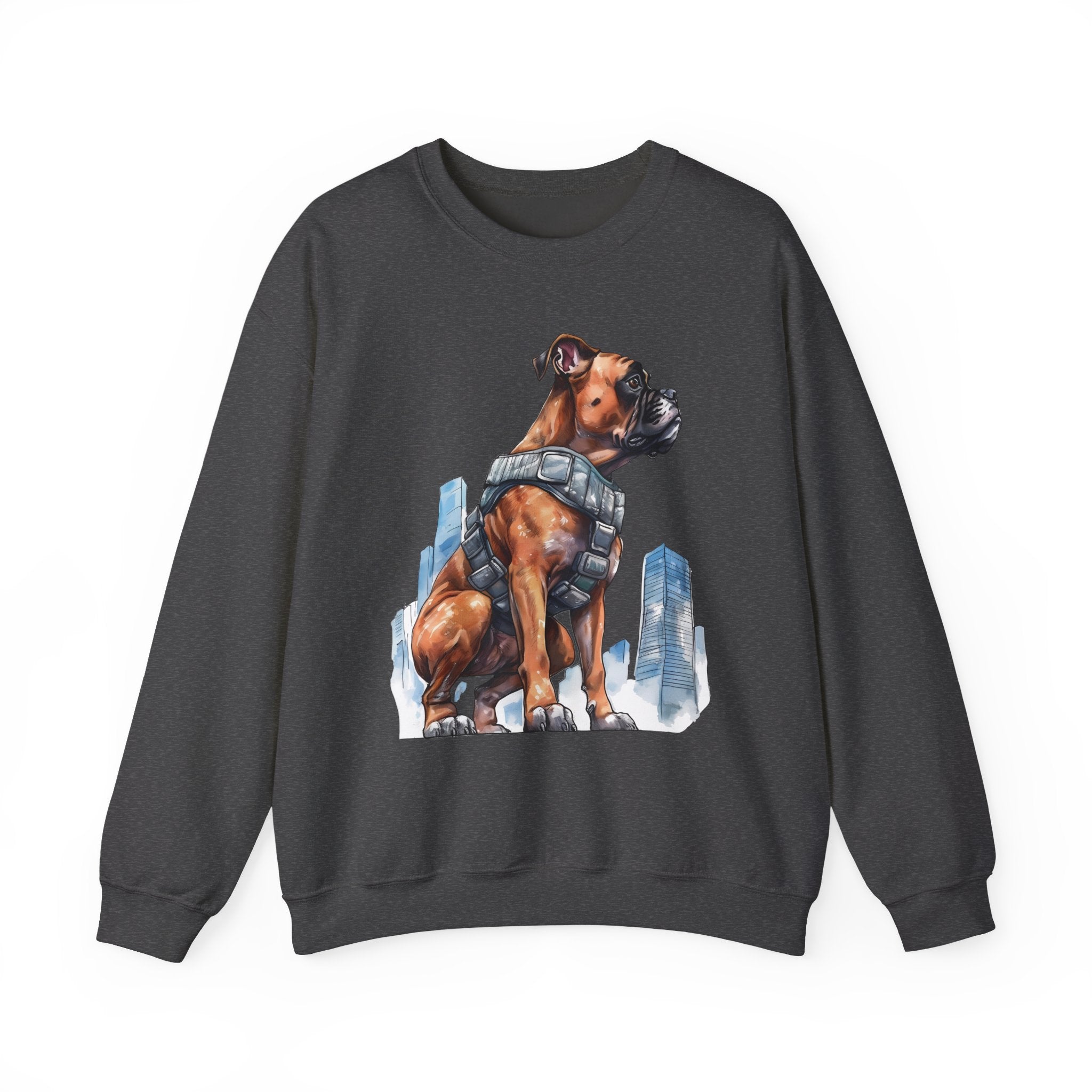 11 Sweatshirt - Hero Boxer Dog City Guardian Sweatshirt