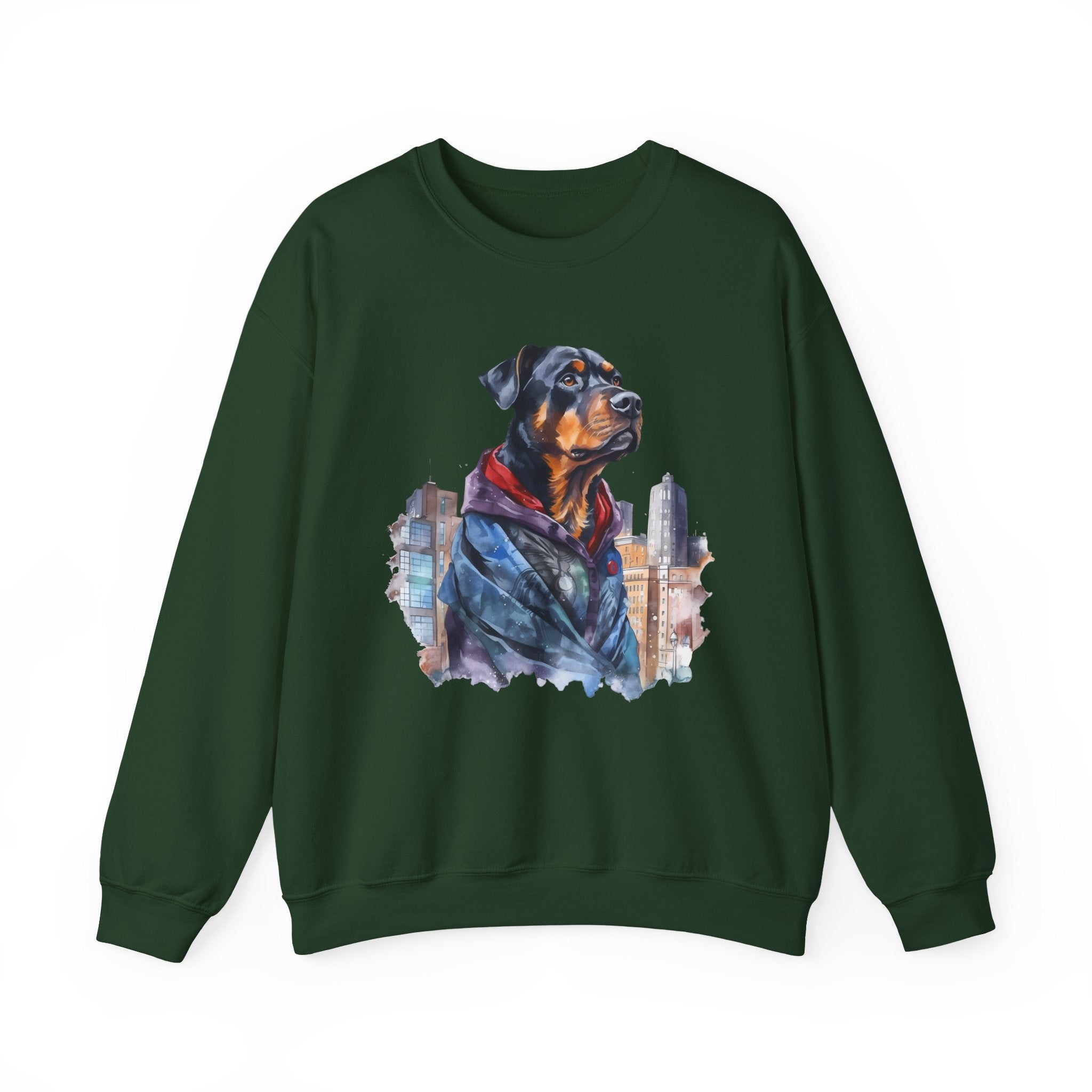 45 Sweatshirt - Rottweiler Streetwear Sweatshirt | Urban Rottie Crewneck | Cool Dog Apparel | Rottweiler Lover Gift | Wildsyde Apparel