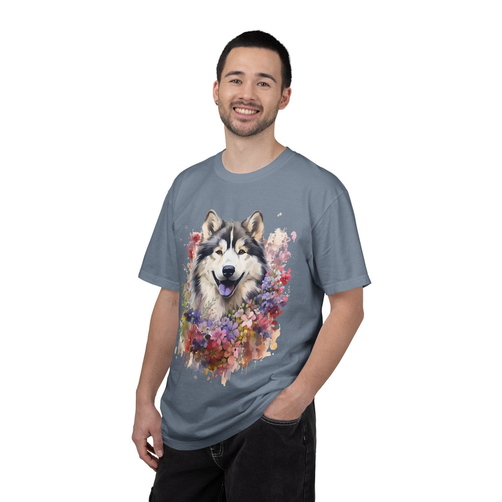 Blooming Loyalty Dog Tee – Unisex Dog Lover Graphic T-Shirt
