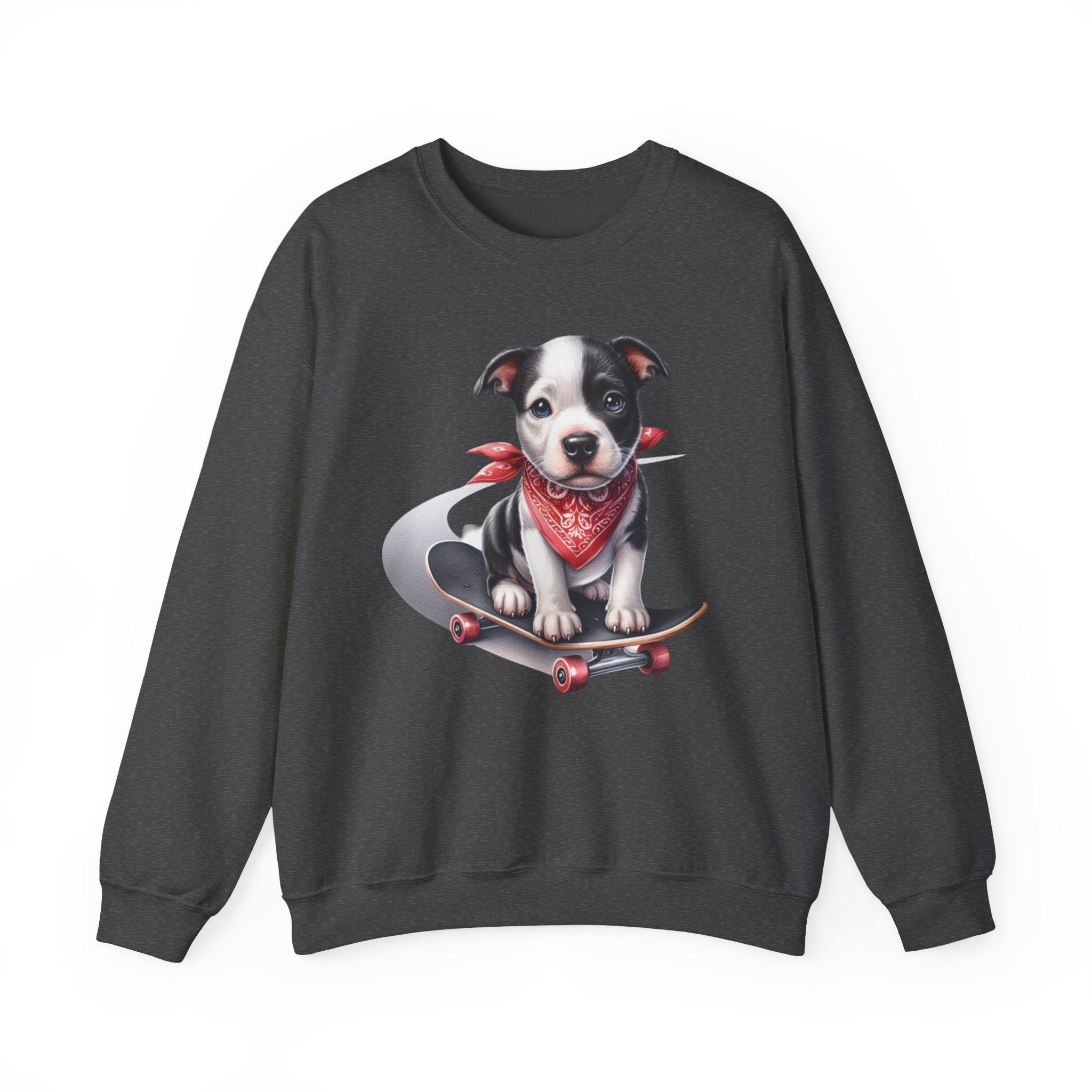 28 Sweatshirt - Skateboarding Puppy T-Shirt – Cute Dog Skater Design
