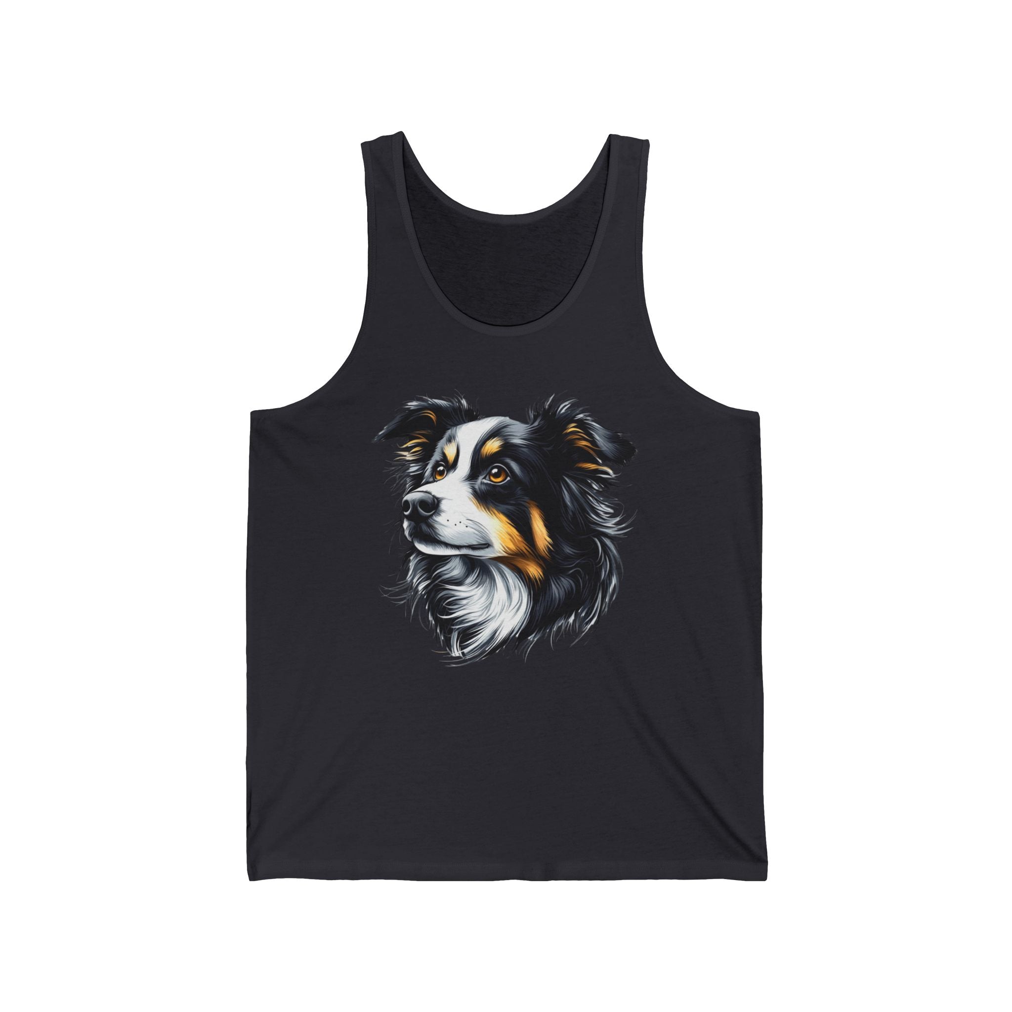 21 Tank - Border Collie Portrait | Intelligent Herding Dog Tank Top
