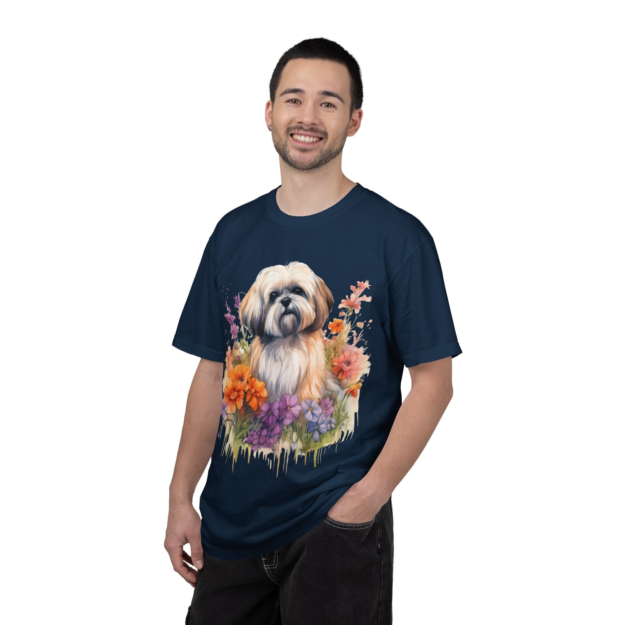37 Tee - Soft Blooms Dog Tee – Unisex Dog Lover Graphic T-Shirt