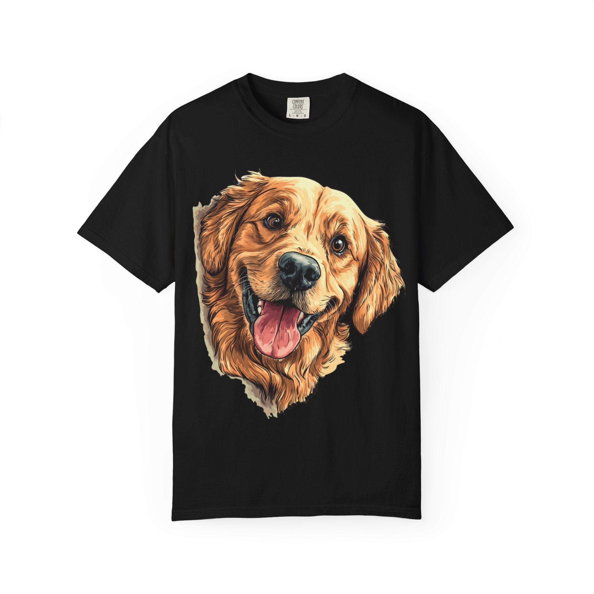 Golden Joy Retriever Portrait Tee – Unisex Dog Lover Graphic T-Shirt