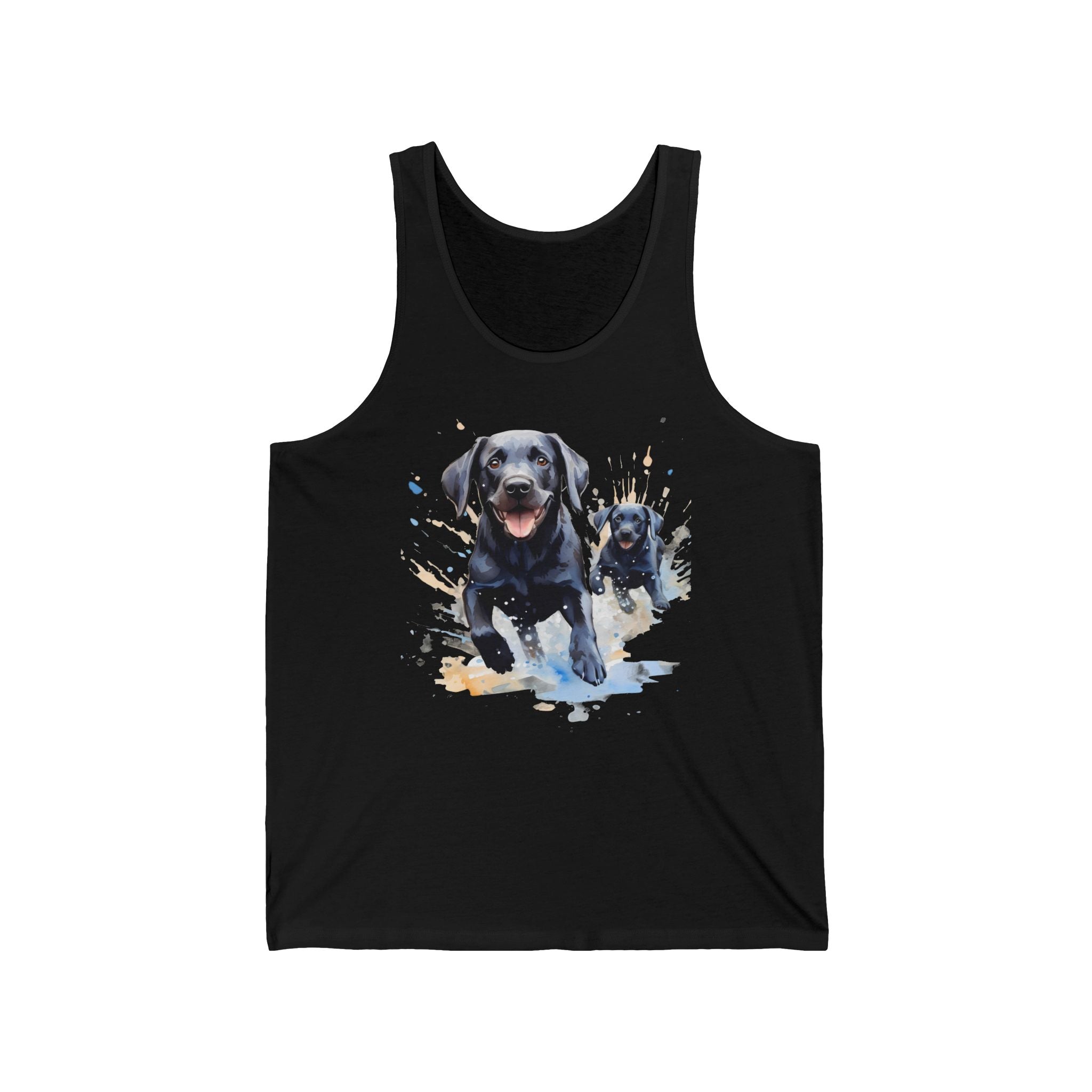2 Tank - Black Labrador & Puppy | Lab Family Dog Tank Top