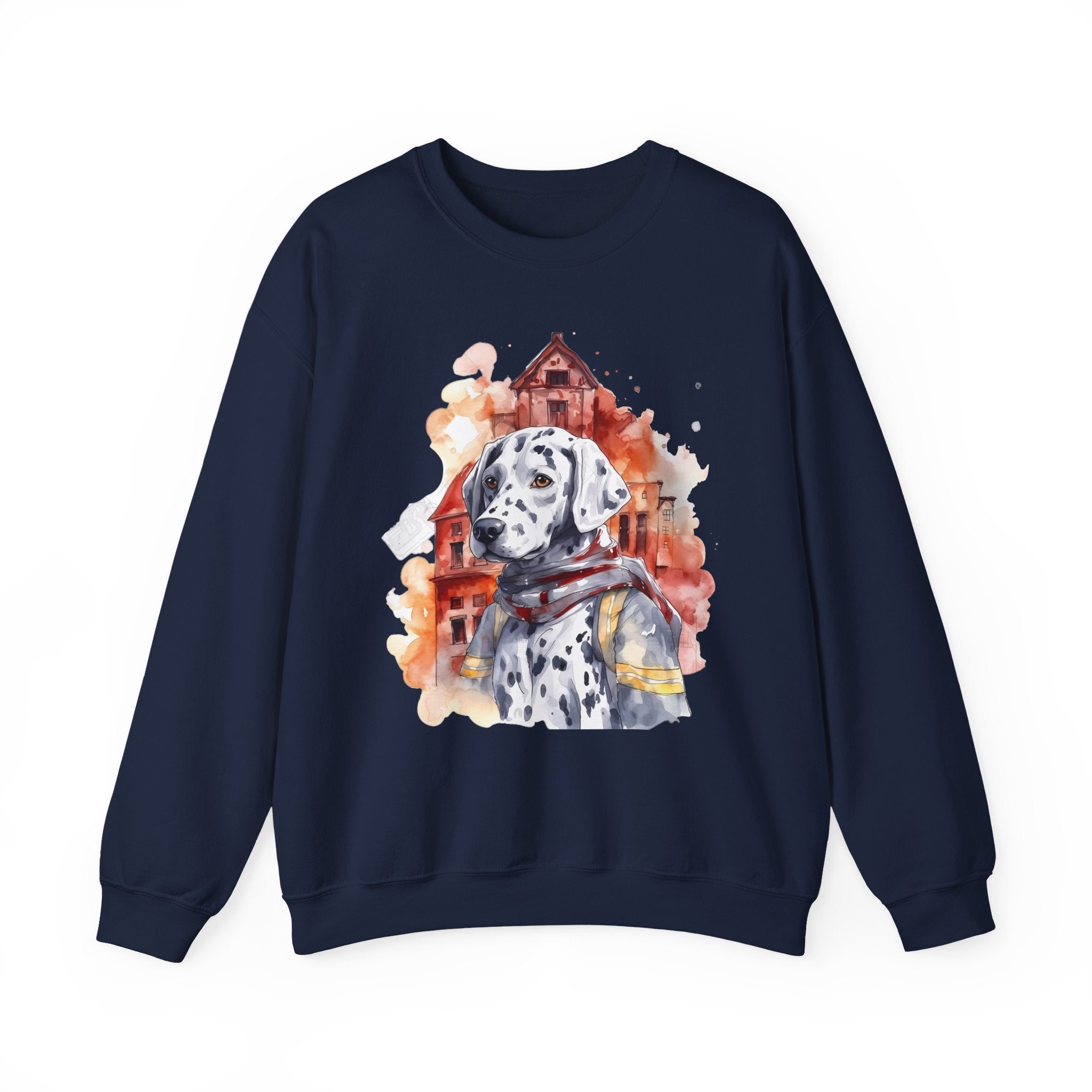 36 Sweatshirt - Dalmatian Firefighter Sweatshirt | Fire Dog Crewneck | Dalmatian Graphic Sweatshirt | Firefighter Gift | Wildsyde Apparel