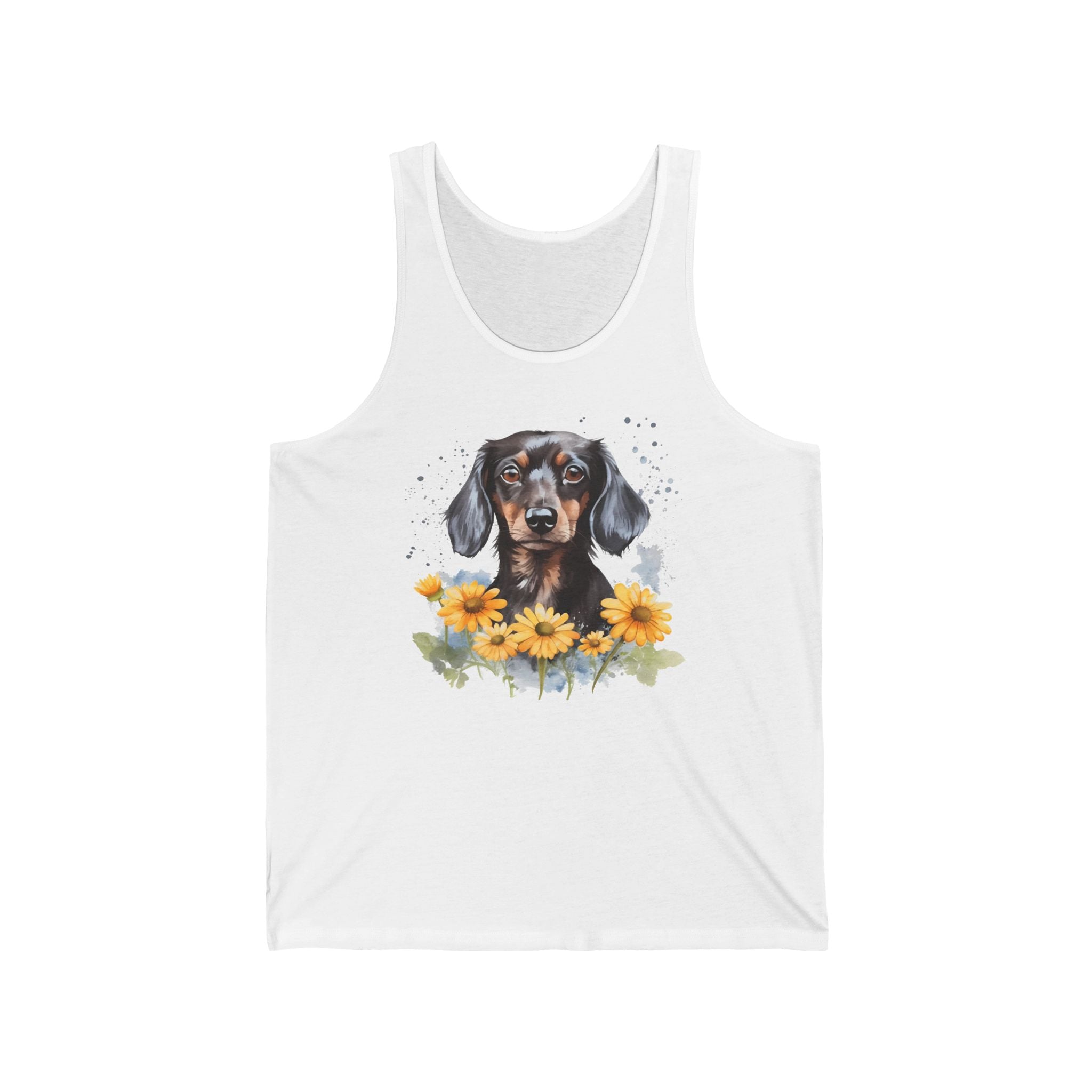 38 Tank - Floral Dachshund | Wildsyde Dog Tank Top