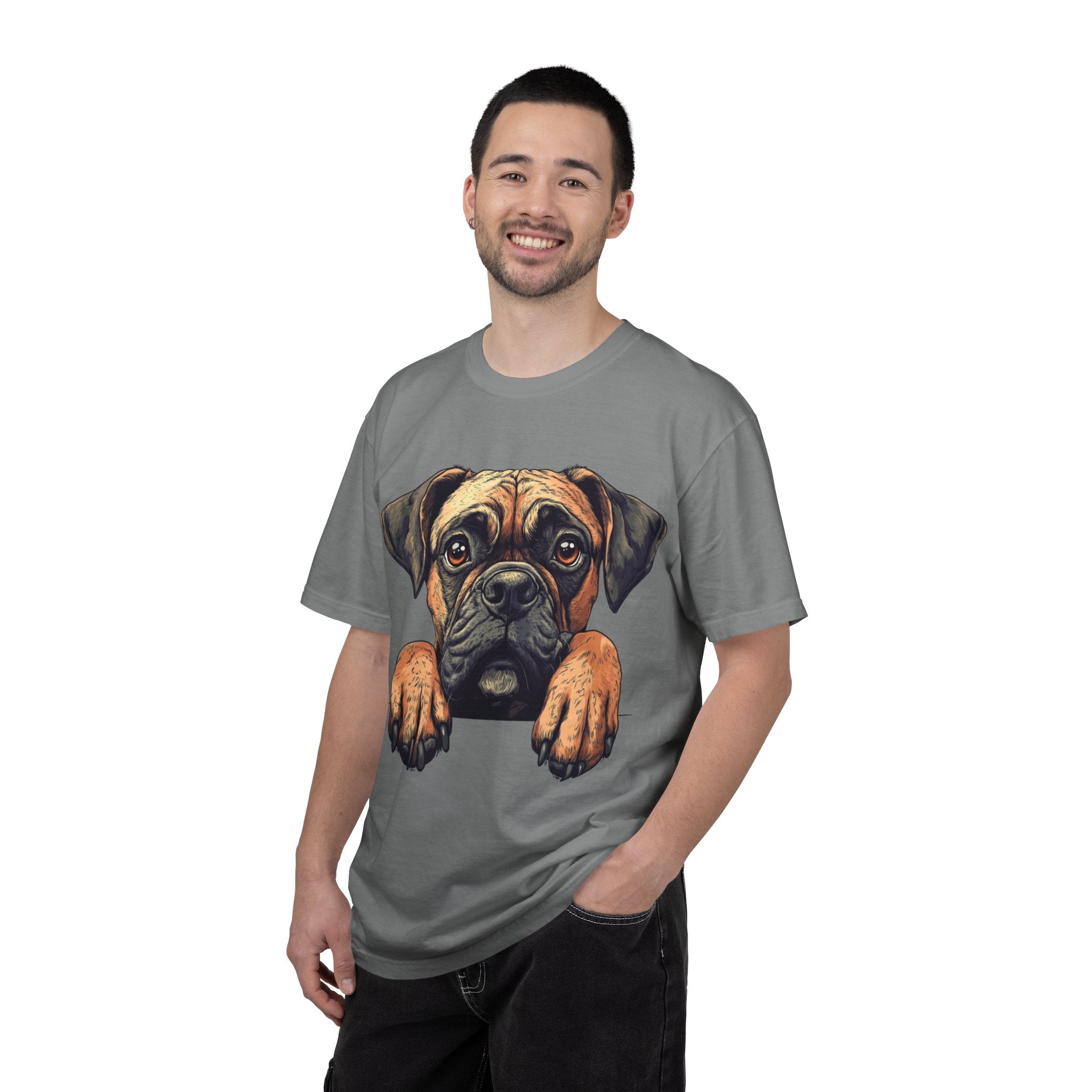 Curious Pup Portrait Tee – Unisex Dog Lover Graphic T-Shirt