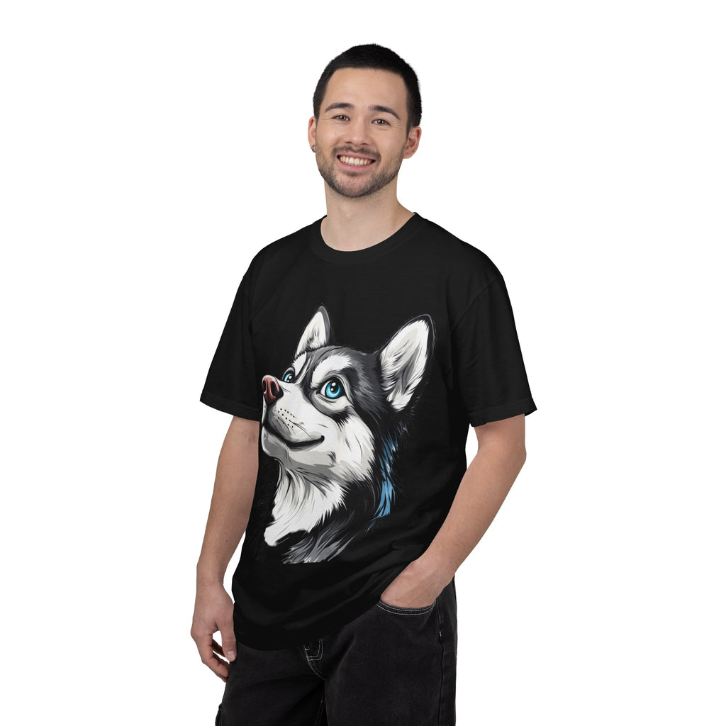 27 Tee - Arctic Gaze Husky Portrait Tee – Unisex Dog Lover Graphic T-Shirt