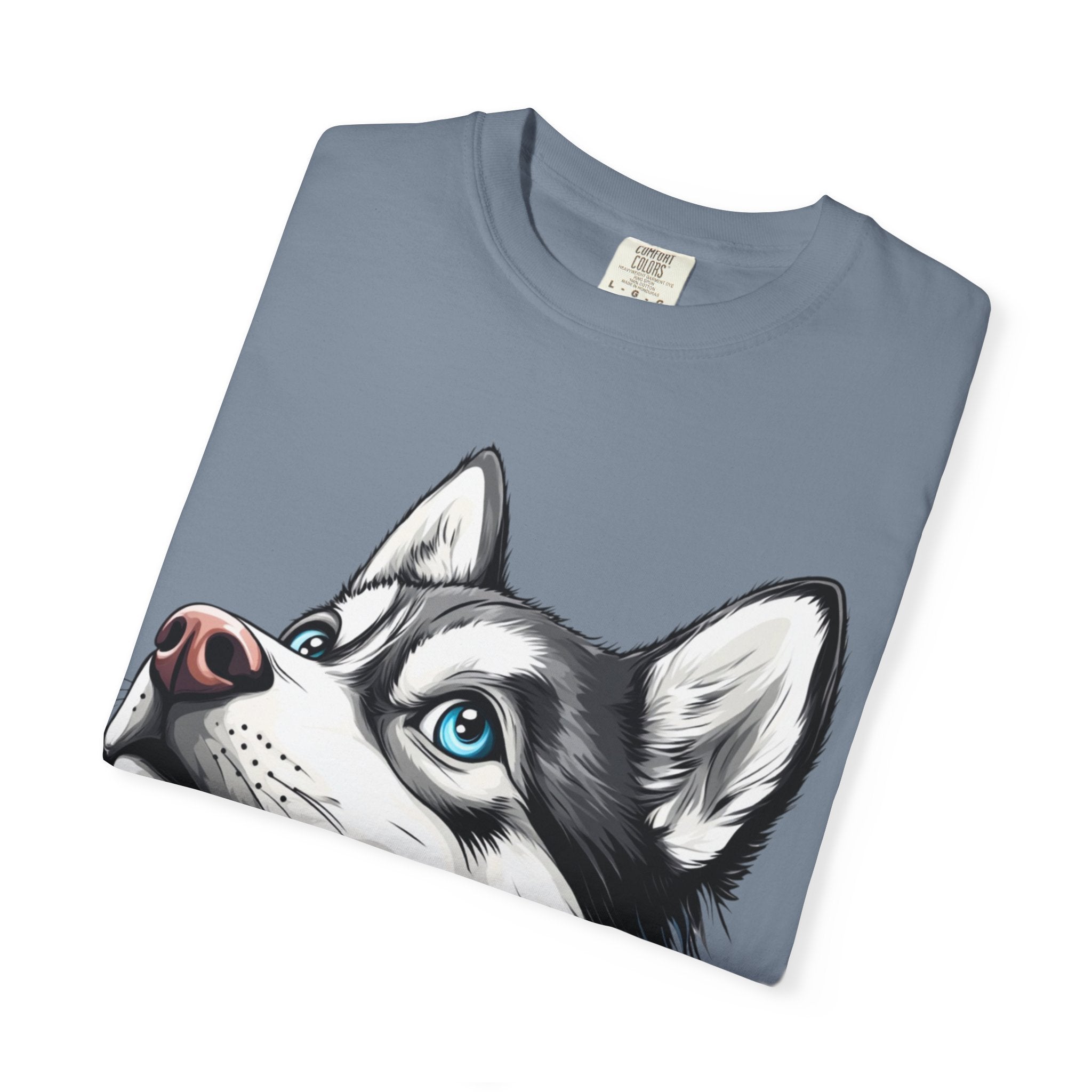 27 Tee - Arctic Gaze Husky Portrait Tee – Unisex Dog Lover Graphic T-Shirt