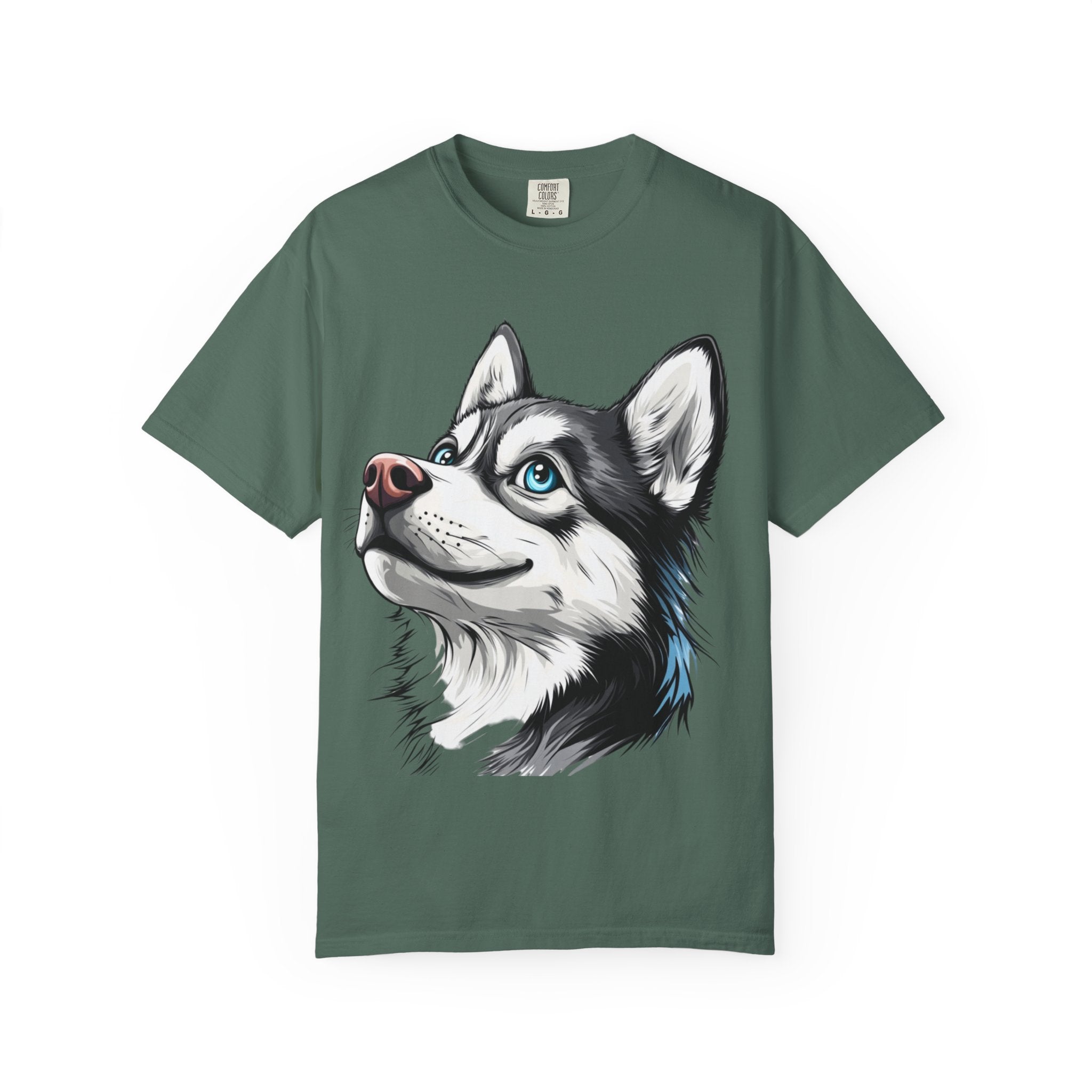 Arctic Gaze Husky Portrait Tee – Unisex Dog Lover Graphic T-Shirt