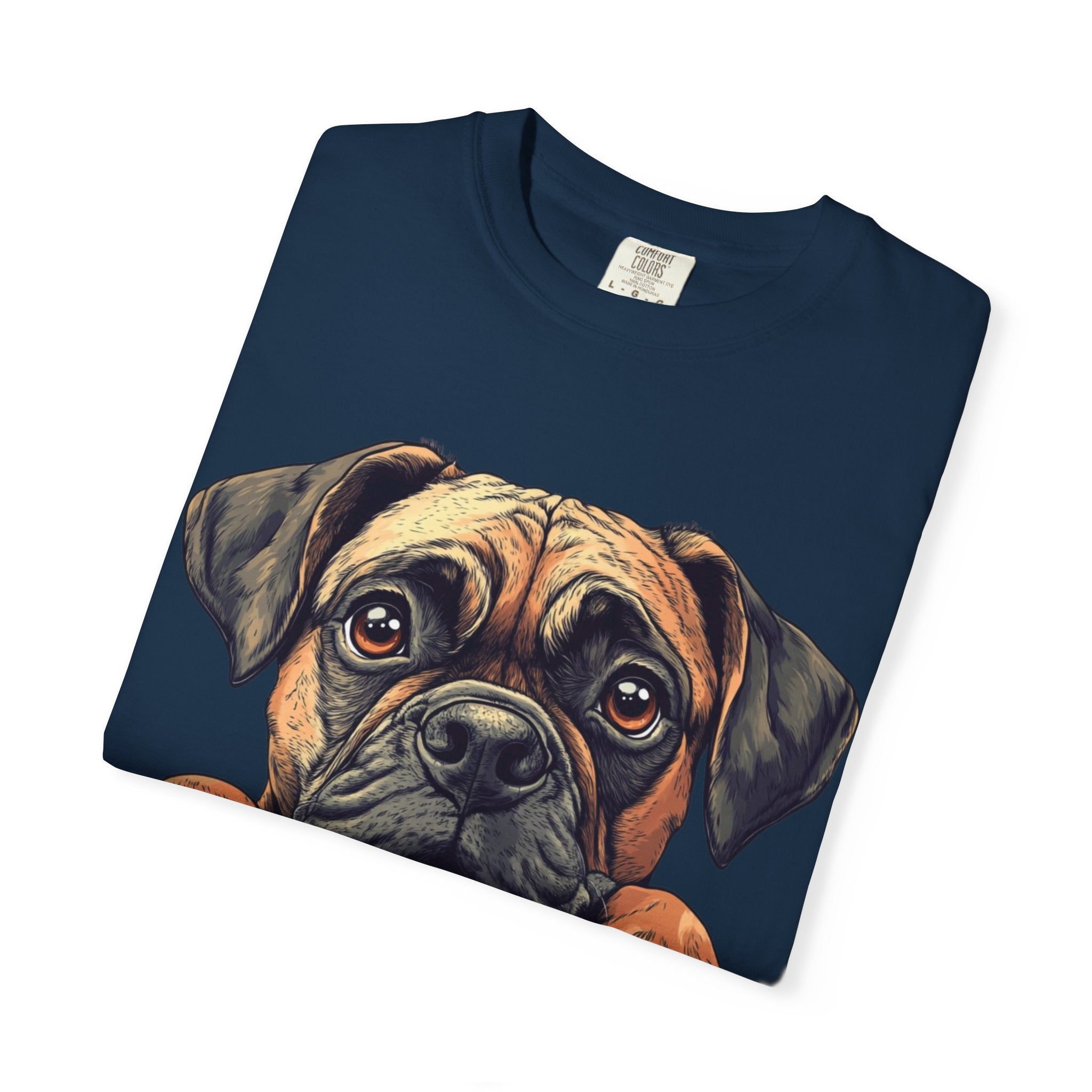 Curious Pup Portrait Tee – Unisex Dog Lover Graphic T-Shirt