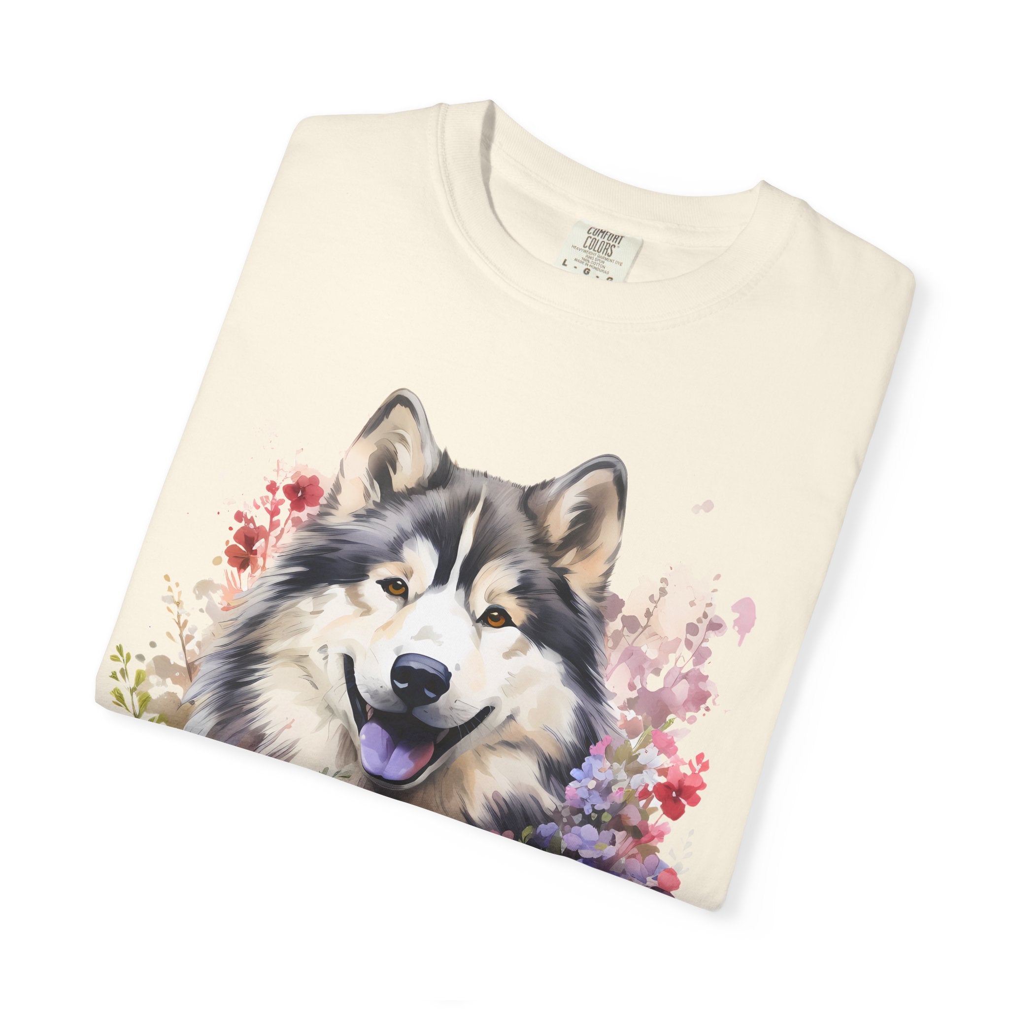 Blooming Loyalty Dog Tee – Unisex Dog Lover Graphic T-Shirt