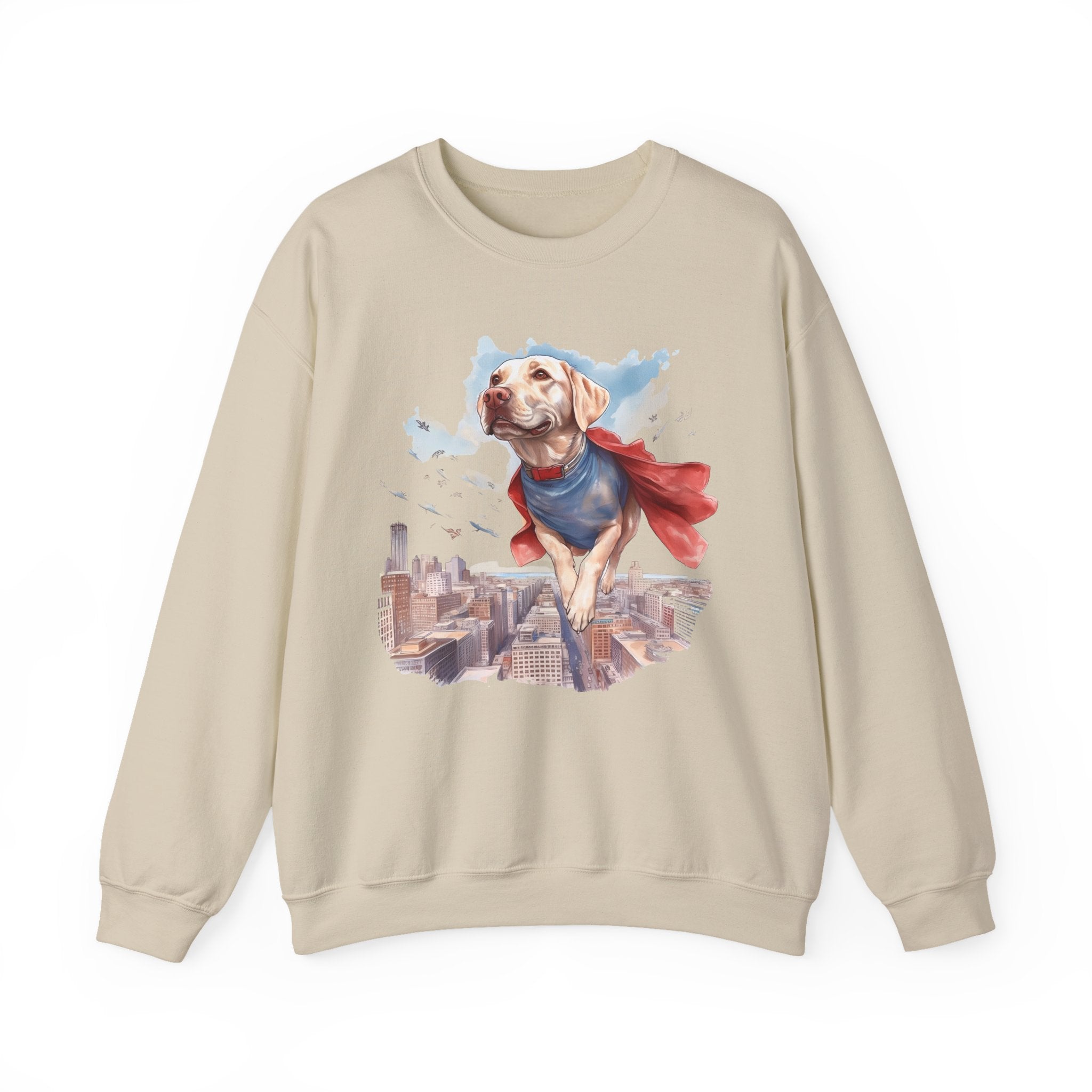 14 Sweatshirt - Superhero Yellow Labrador City Guardian Sweatshirt