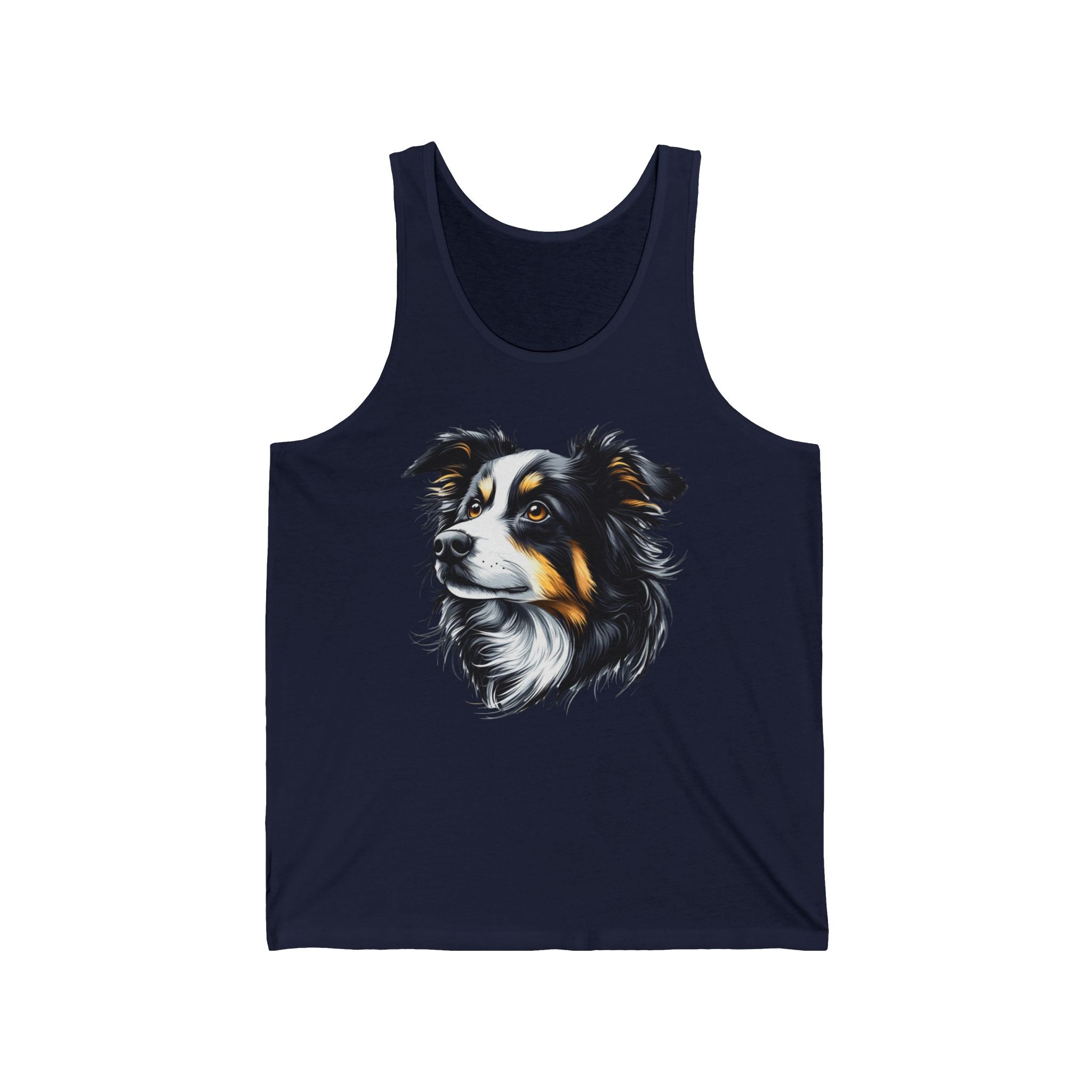 21 Tank - Border Collie Portrait | Intelligent Herding Dog Tank Top