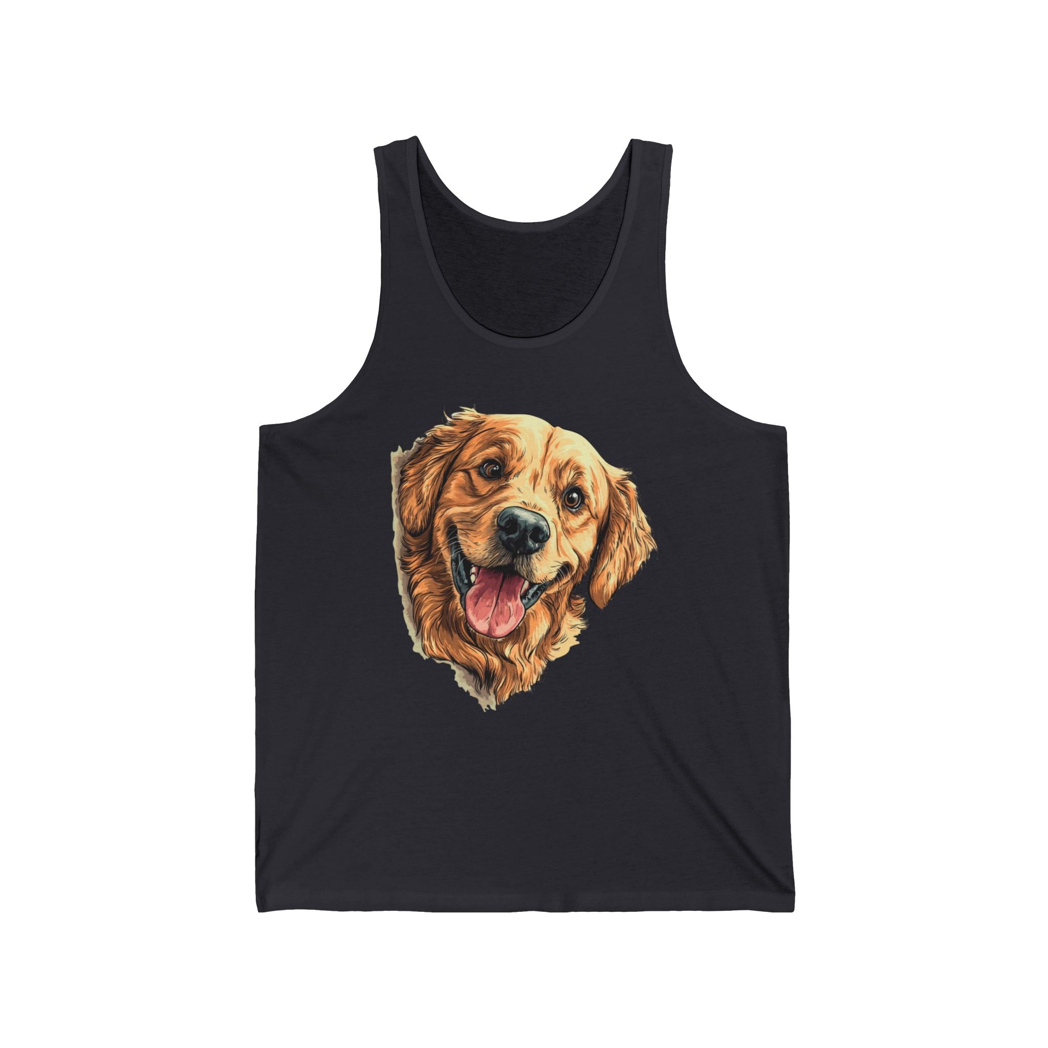 22 Tank - Happy Golden Retriever | Smiling Golden Dog Tank Top