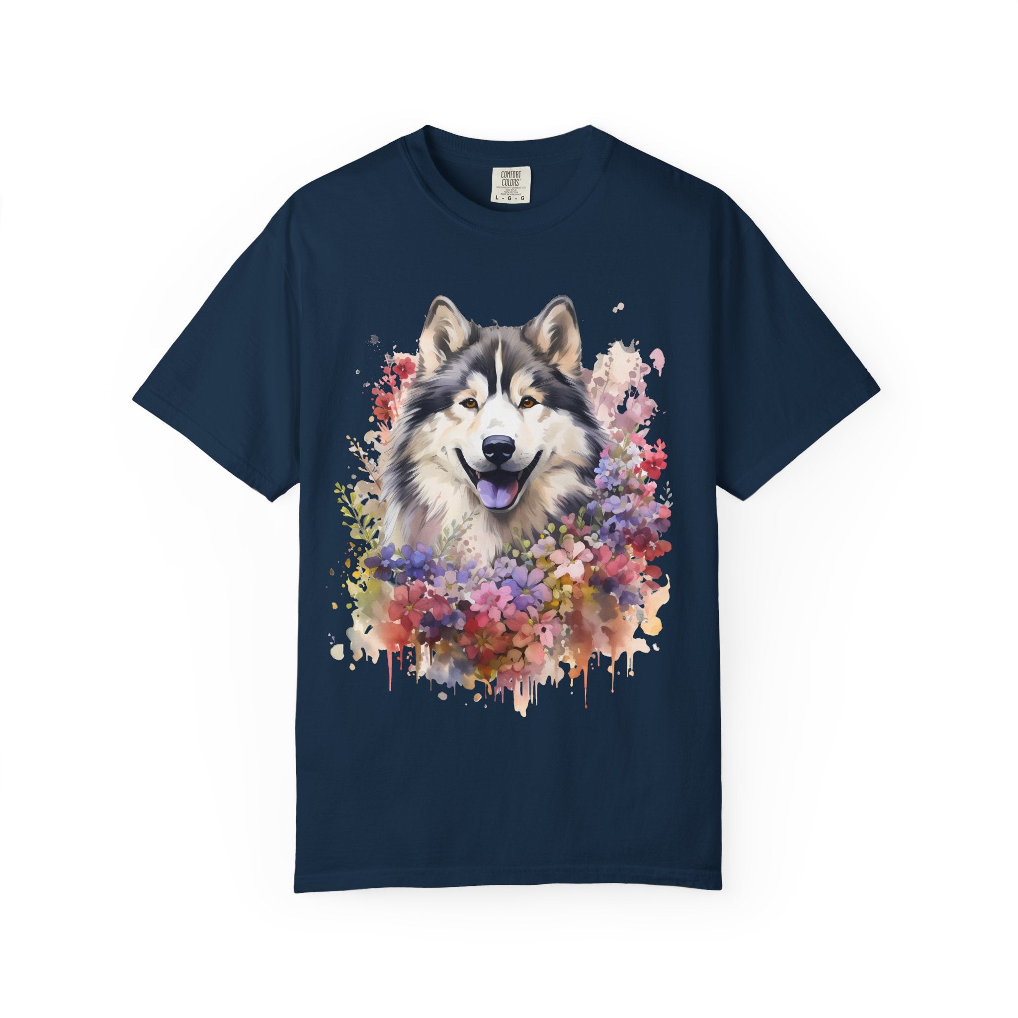 Blooming Loyalty Dog Tee – Unisex Dog Lover Graphic T-Shirt