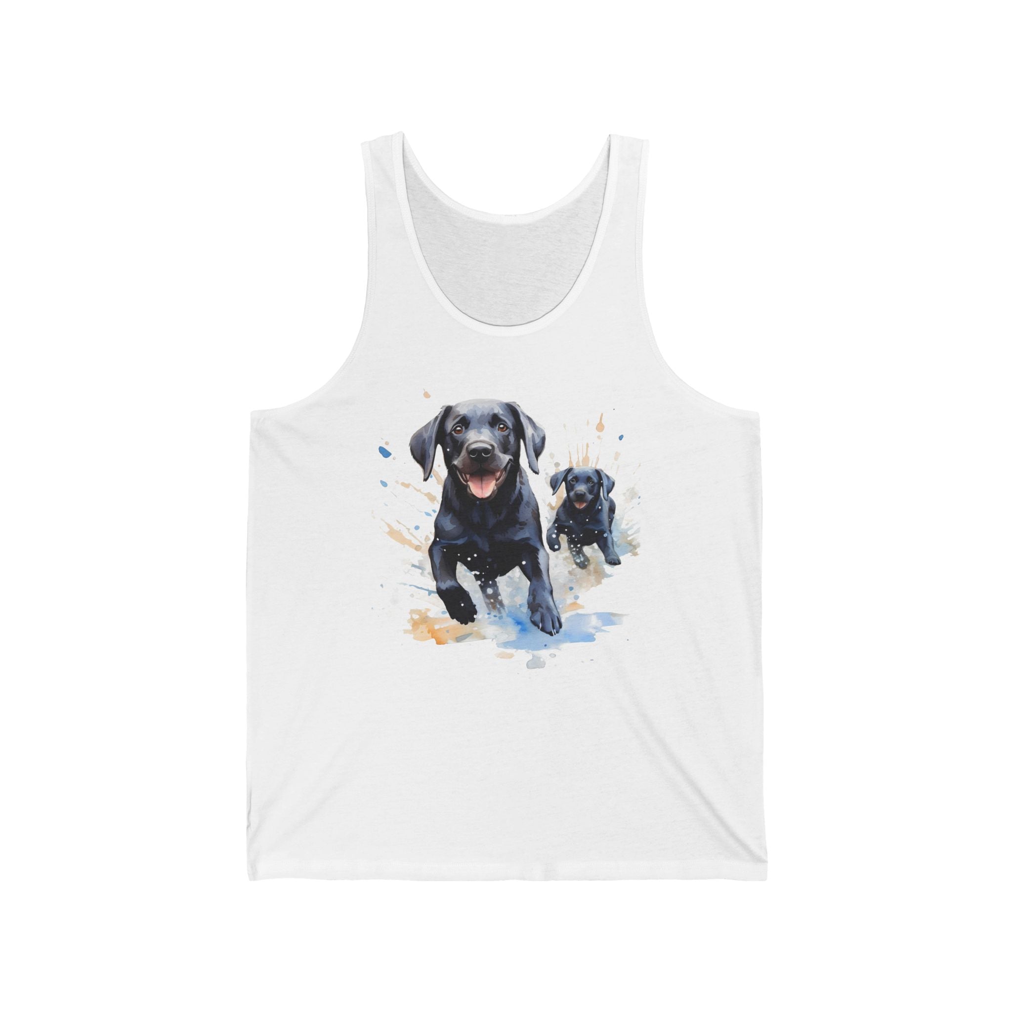 2 Tank - Black Labrador & Puppy | Lab Family Dog Tank Top