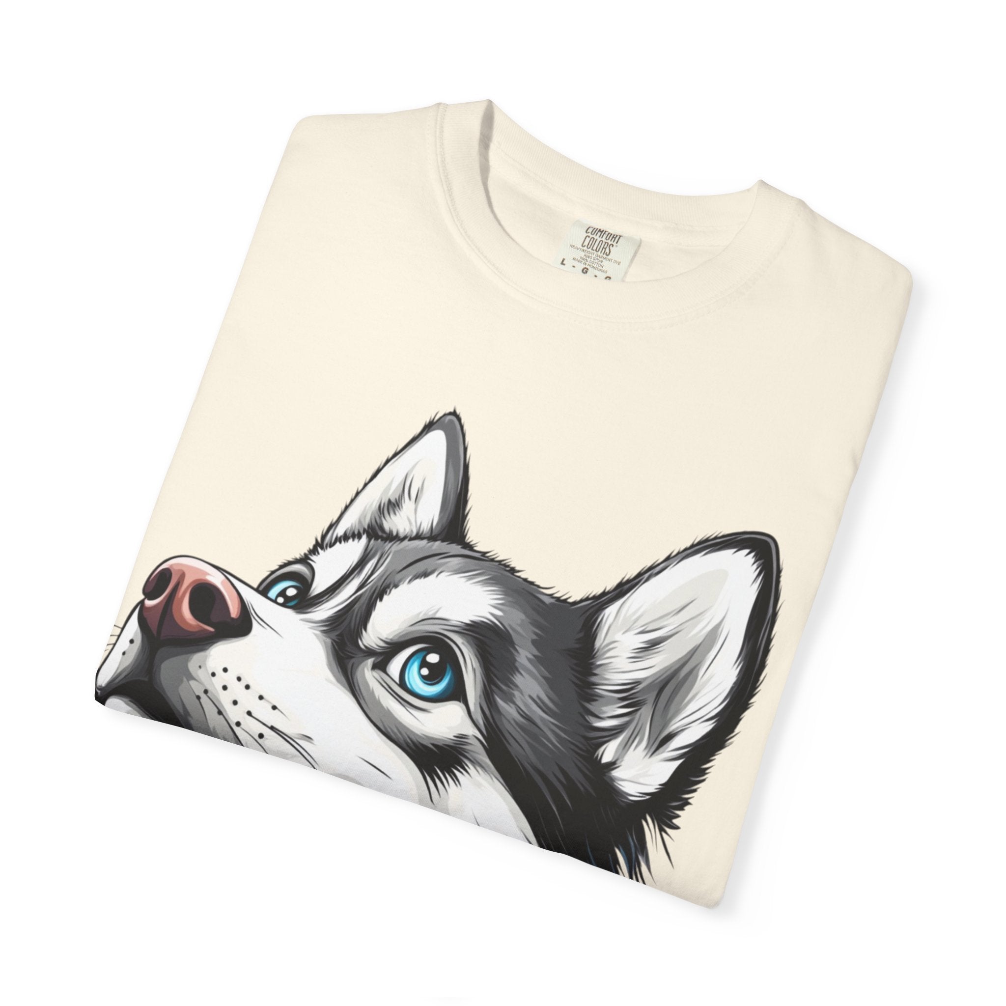 Arctic Gaze Husky Portrait Tee – Unisex Dog Lover Graphic T-Shirt
