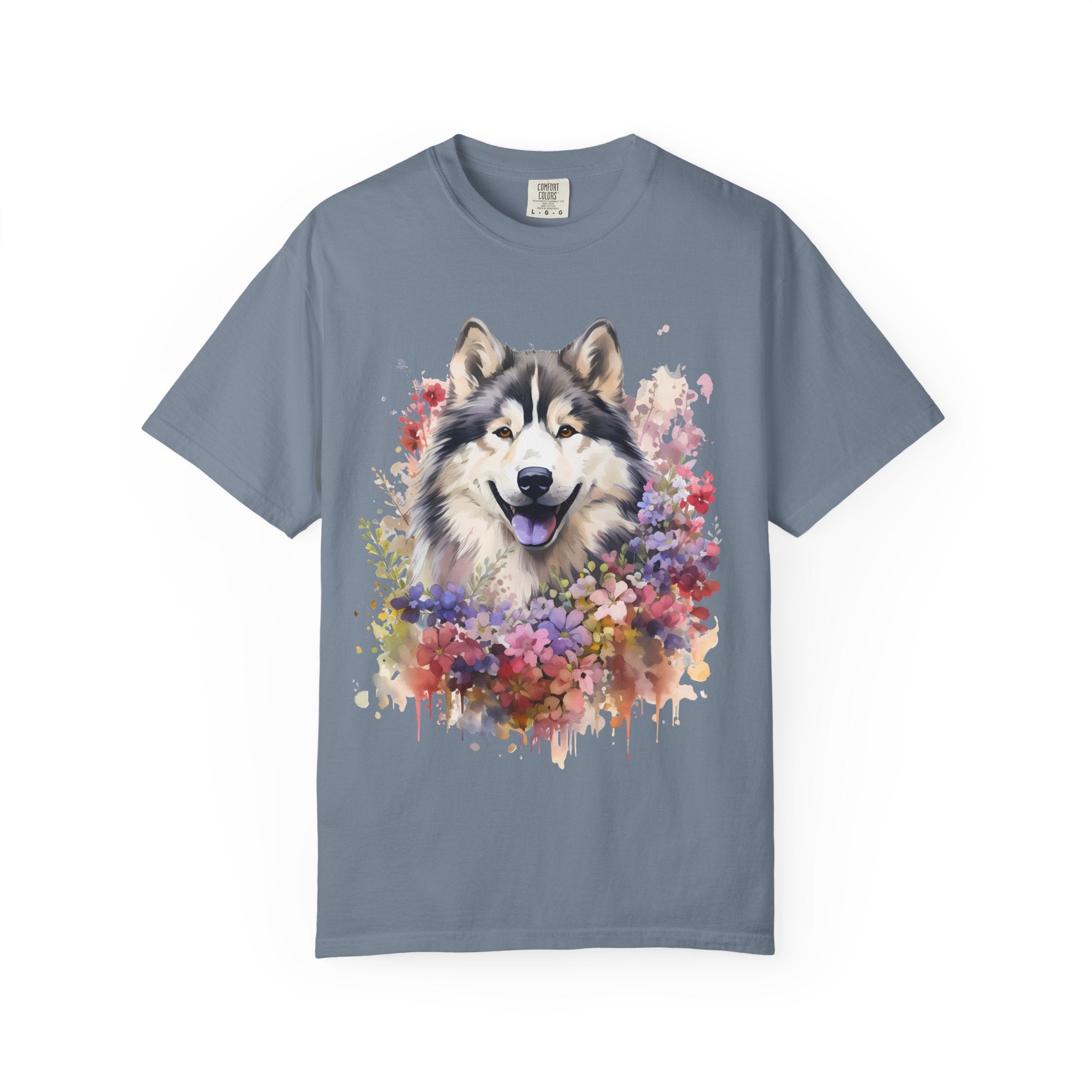 Blooming Loyalty Dog Tee – Unisex Dog Lover Graphic T-Shirt