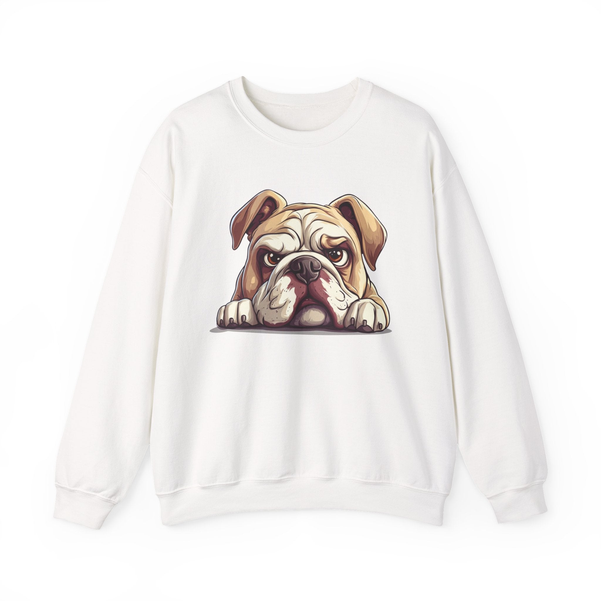 40 Sweatshirt -Grumpy Bulldog Sweatshirt | Funny Dog Lover Crewneck | English Bulldog Graphic Sweatshirt | Cute Lazy Dog Gift | Wildsyde Apparel