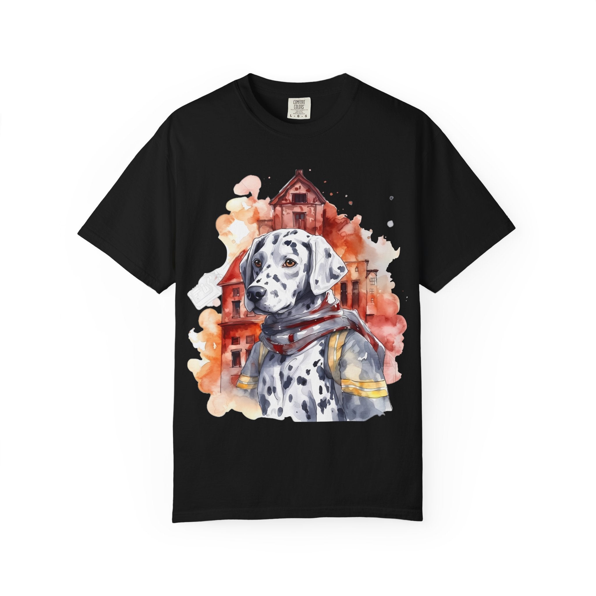 Firehouse Guardian Dalmatian Tee – Unisex Hero Dog Graphic T-Shirt