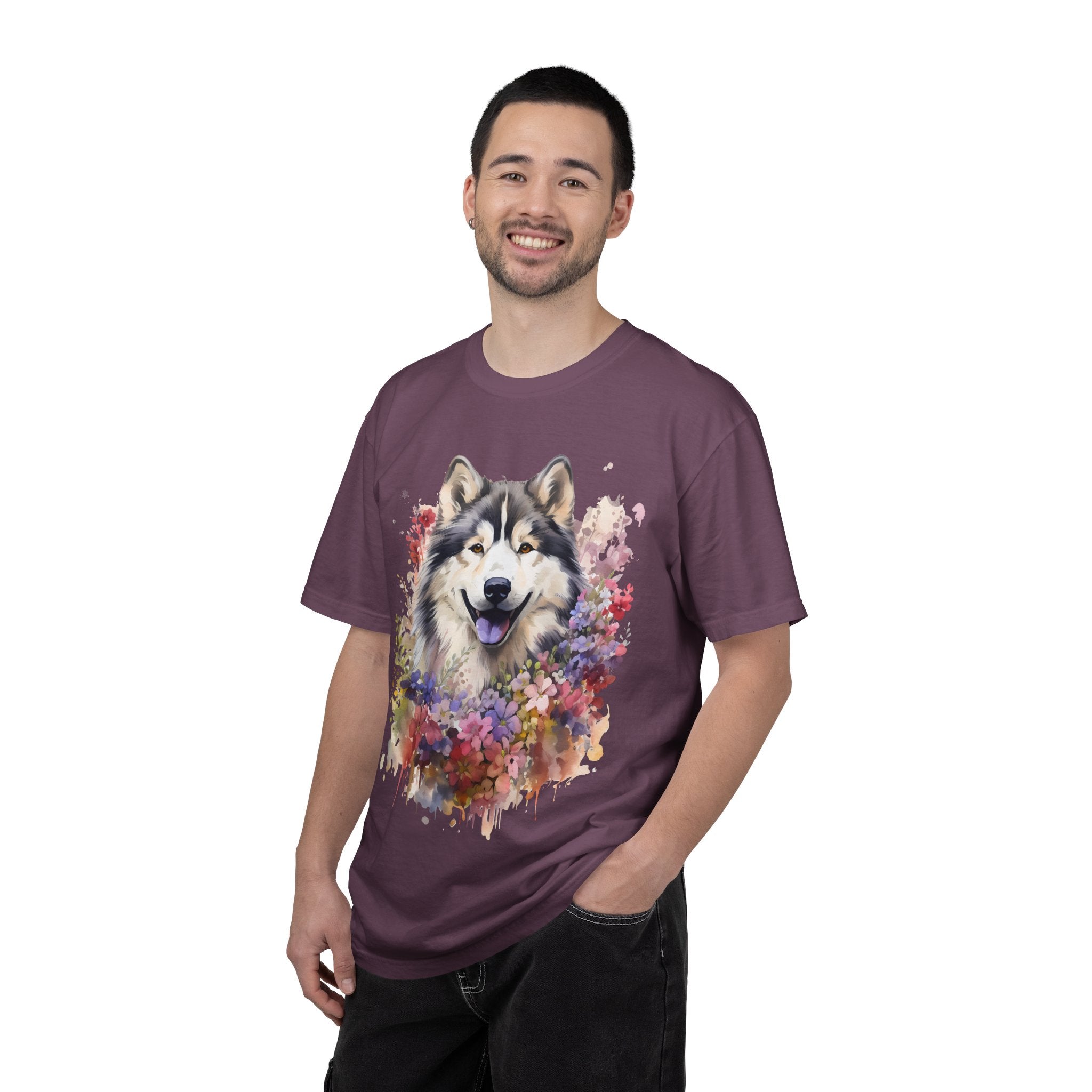 Blooming Loyalty Dog Tee – Unisex Dog Lover Graphic T-Shirt