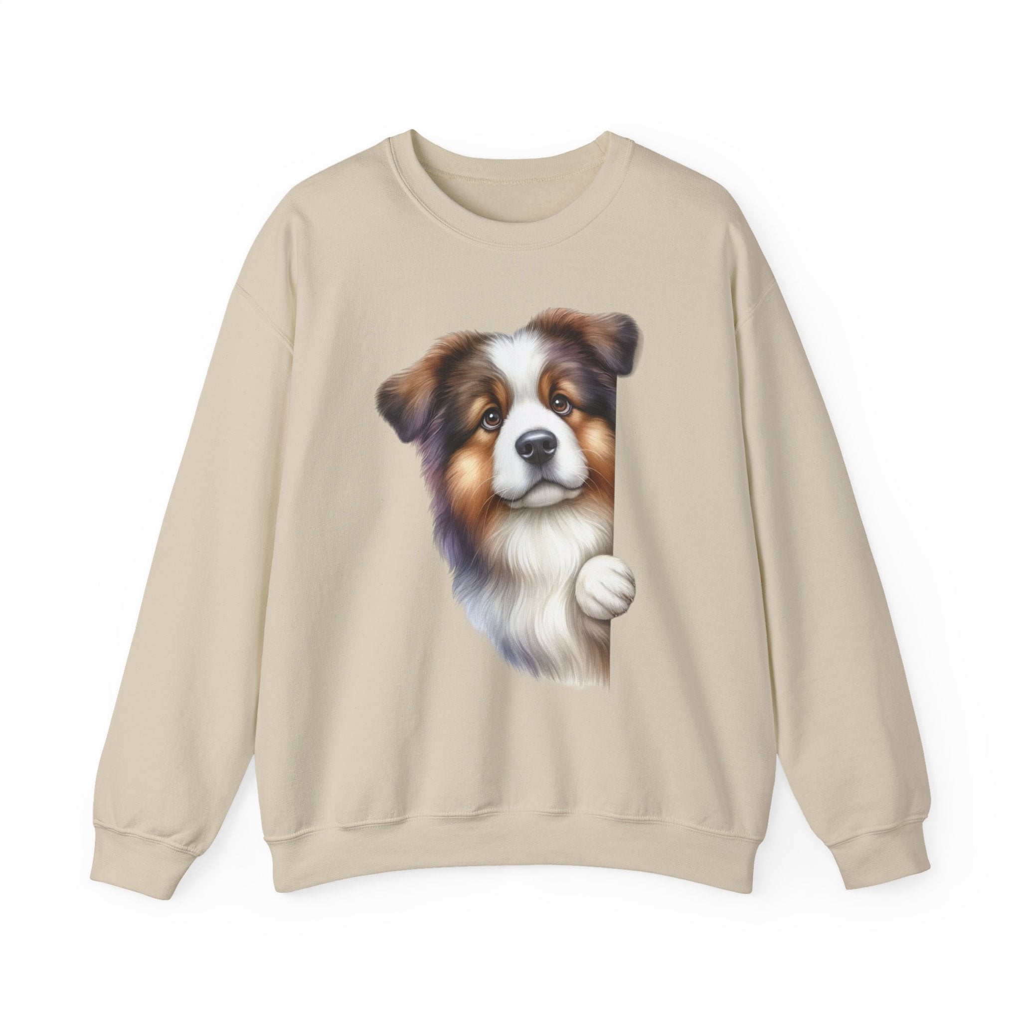 29 Sweatshirt - Australian Shepherd Peekaboo Sweatshirt – Cute Aussie Dog Design