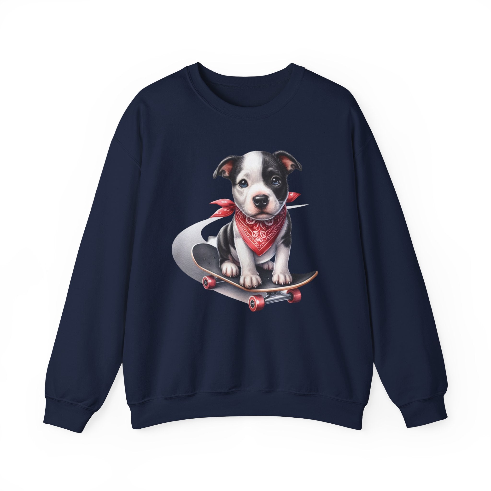 28 Sweatshirt - Skateboarding Puppy T-Shirt – Cute Dog Skater Design