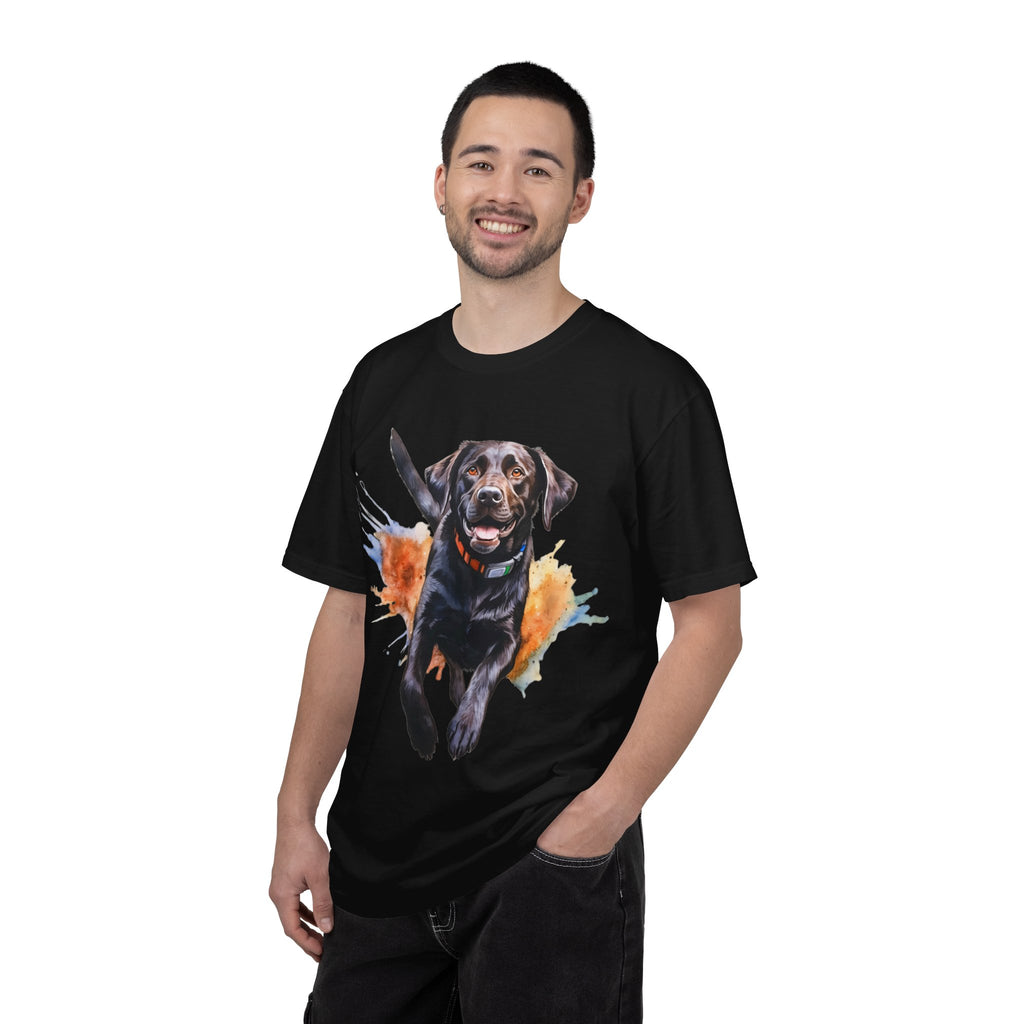 Happy Run Labrador Tee – Unisex Dog Lover Graphic T-Shirt