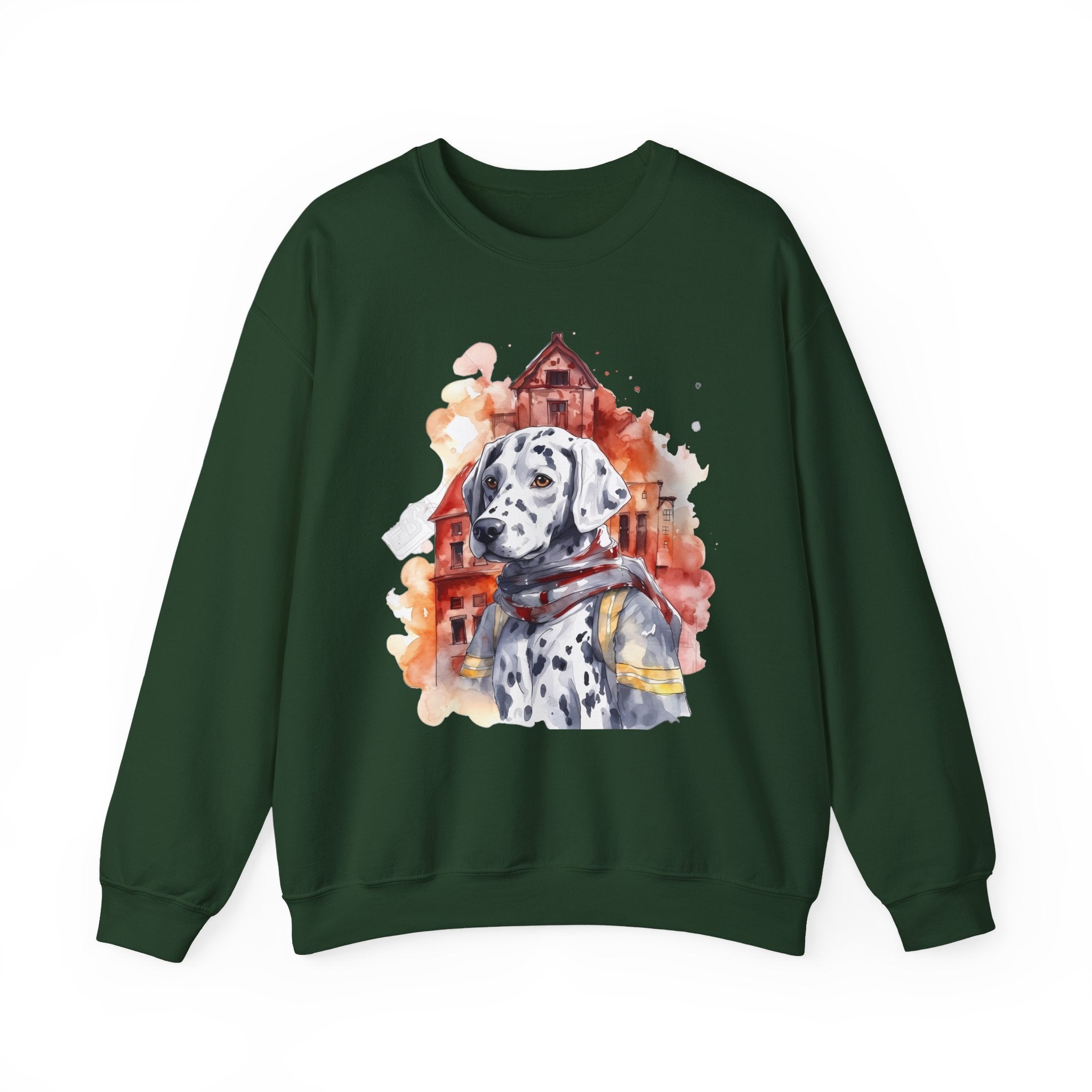 36 Sweatshirt - Dalmatian Firefighter Sweatshirt | Fire Dog Crewneck | Dalmatian Graphic Sweatshirt | Firefighter Gift | Wildsyde Apparel