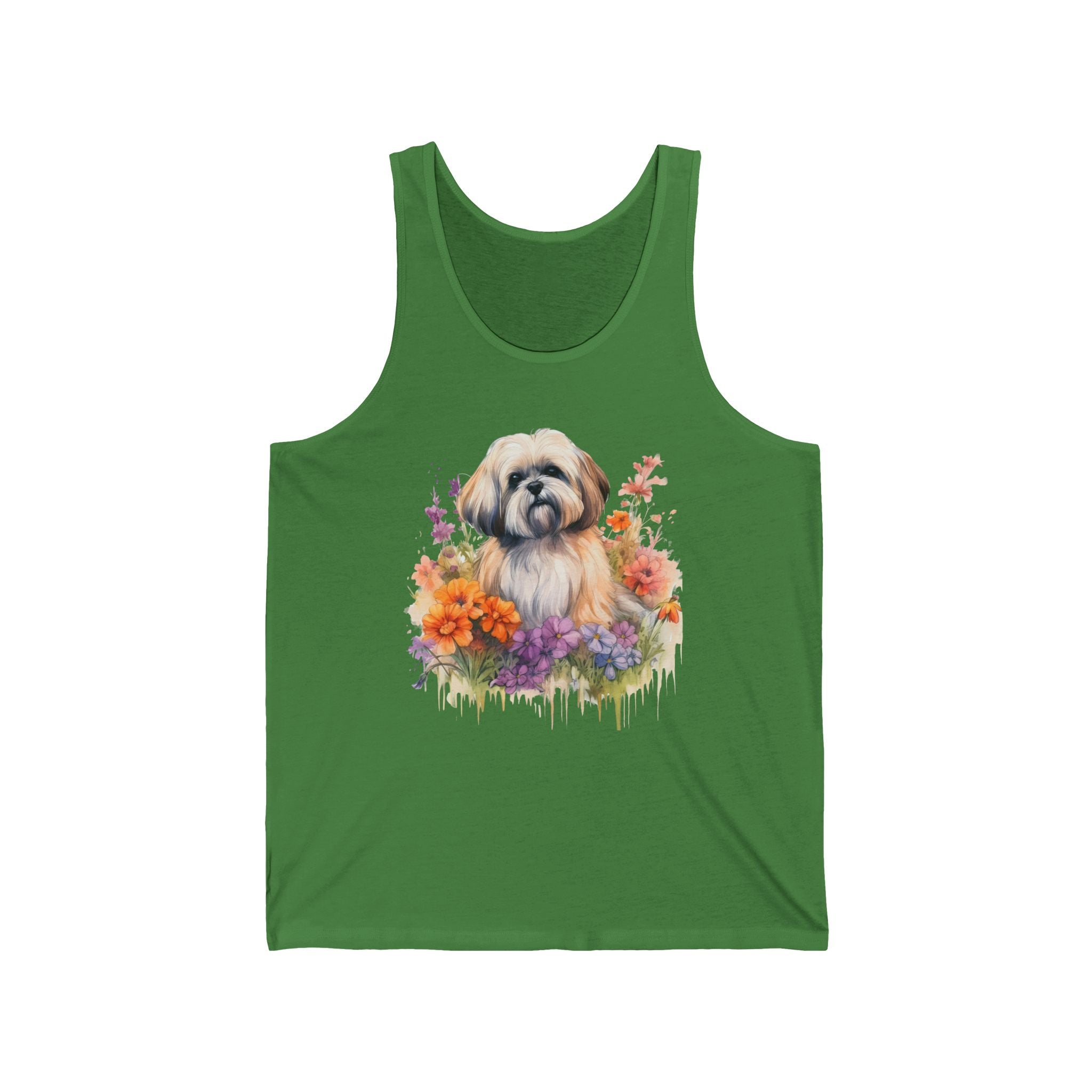 37 Tank - Floral Shih Tzu | Wildsyde Dog Tank Top
