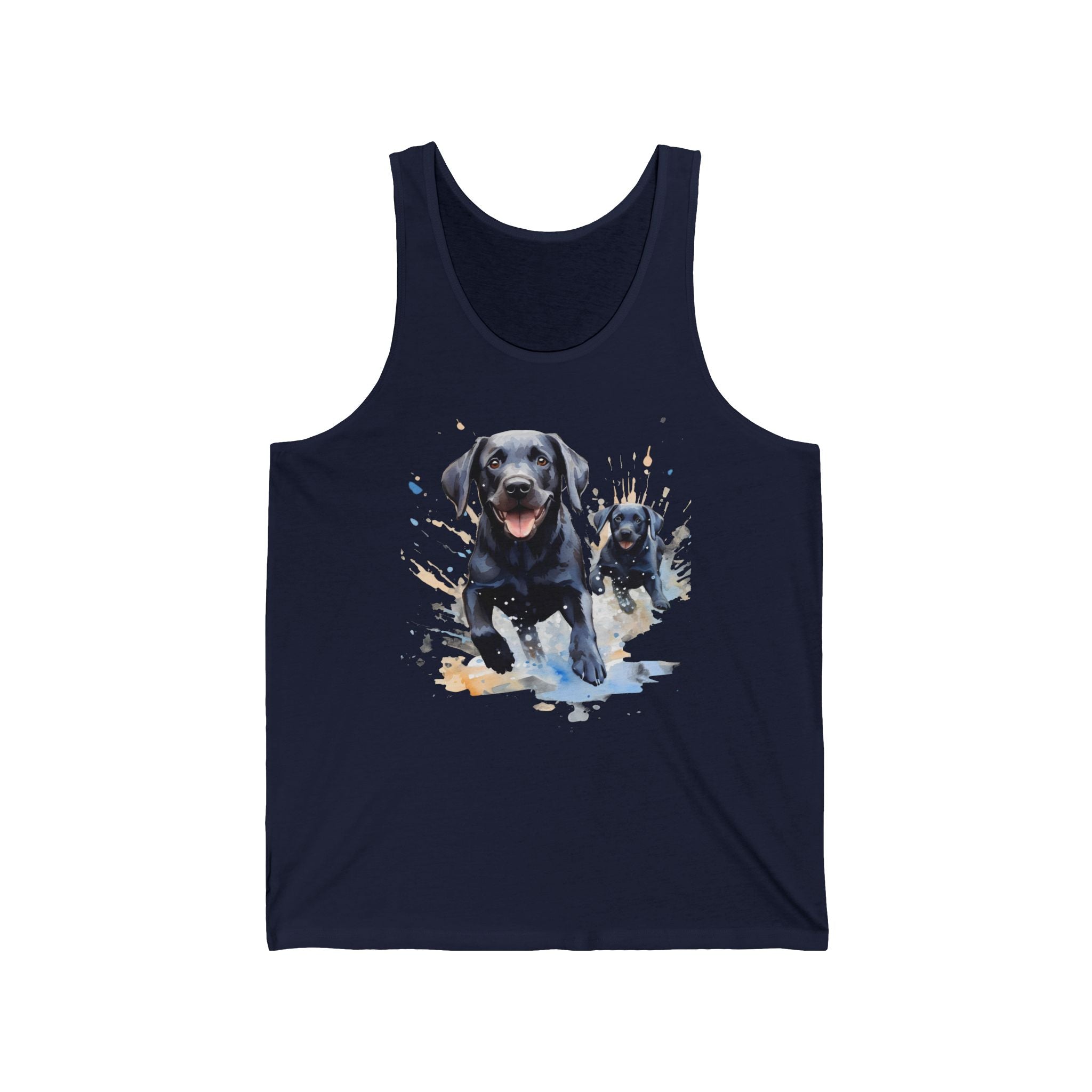 2 Tank - Black Labrador & Puppy | Lab Family Dog Tank Top