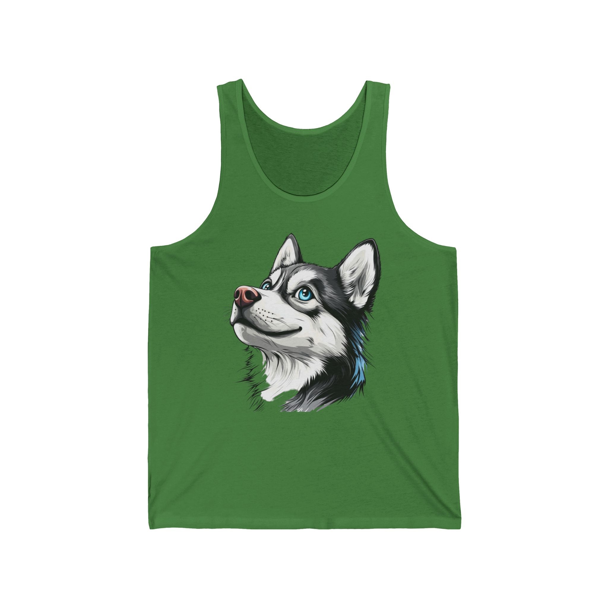 27 Tank - Siberian Husky Portrait | Blue-Eyed Husky Dog Tank Top