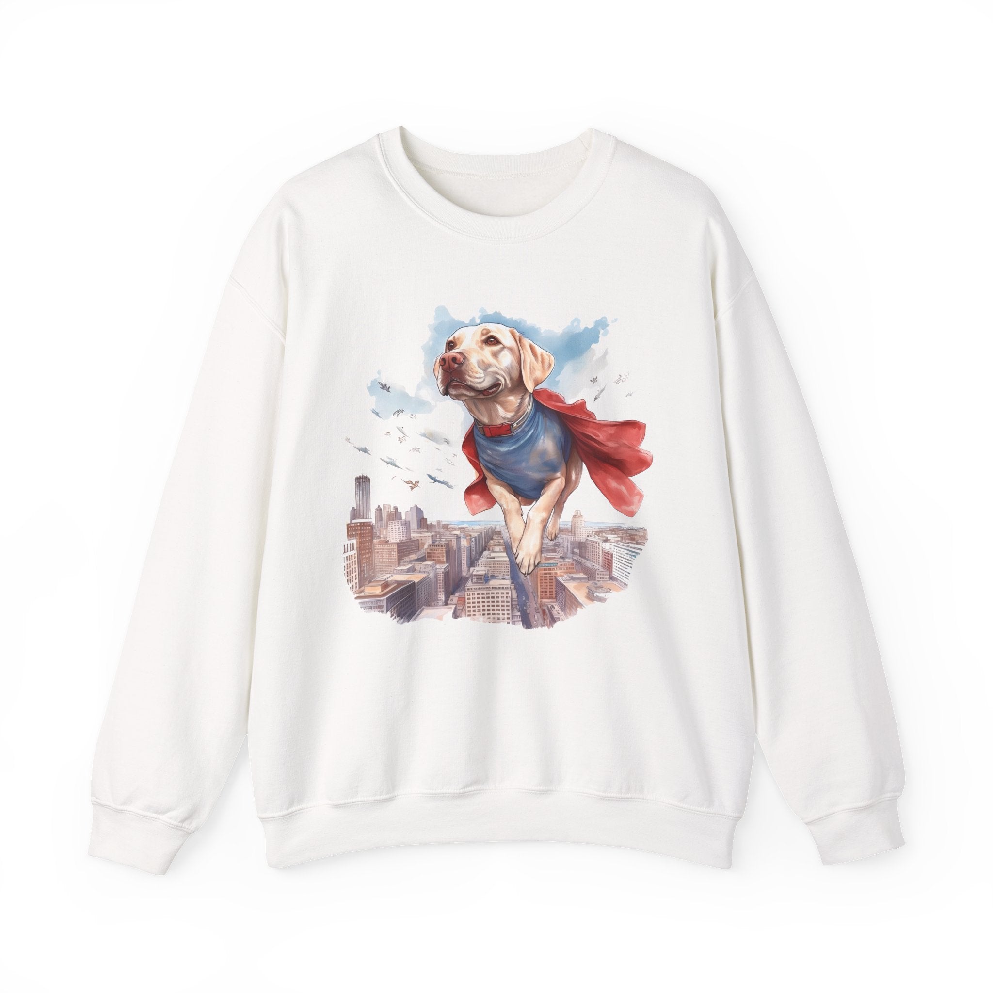 14 Sweatshirt - Superhero Yellow Labrador City Guardian Sweatshirt