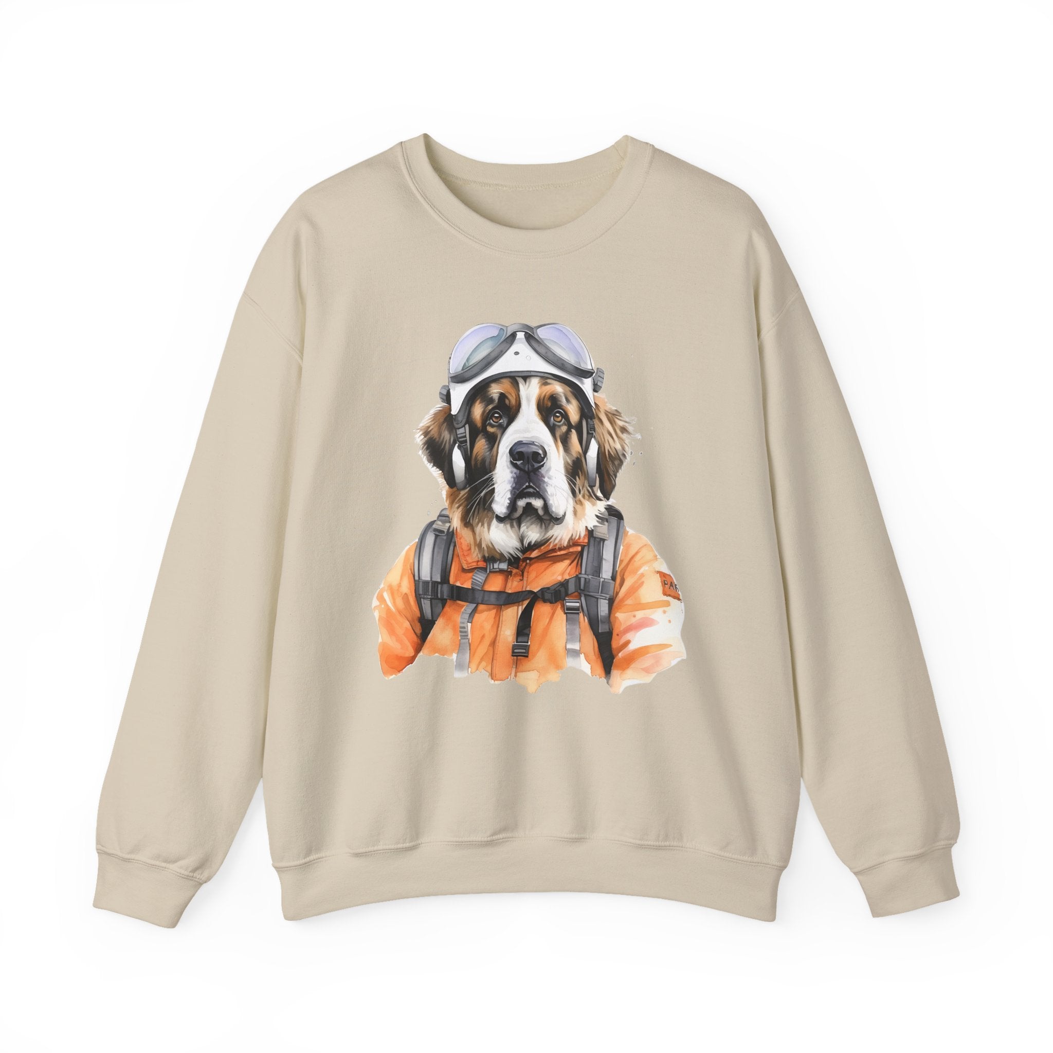 12 Sweatshirt - Saint Bernard Rescue Dog Pilot Sweatshirt