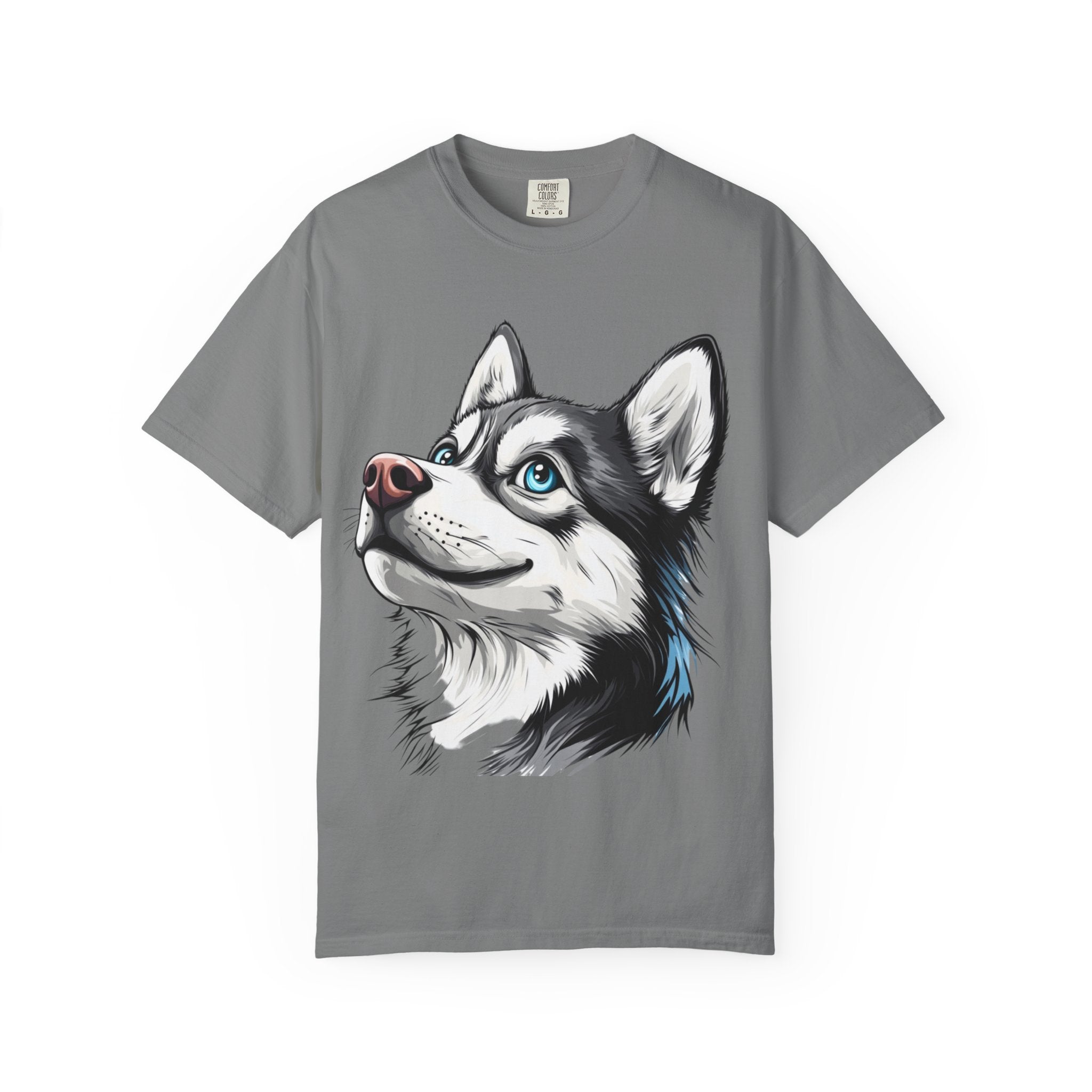 Arctic Gaze Husky Portrait Tee – Unisex Dog Lover Graphic T-Shirt