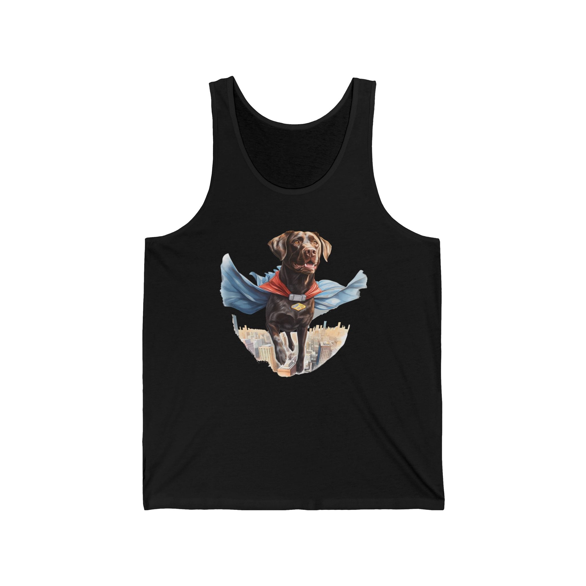 13 Tank - Superhero Chocolate Labrador | Flying Lab Dog Tank Top