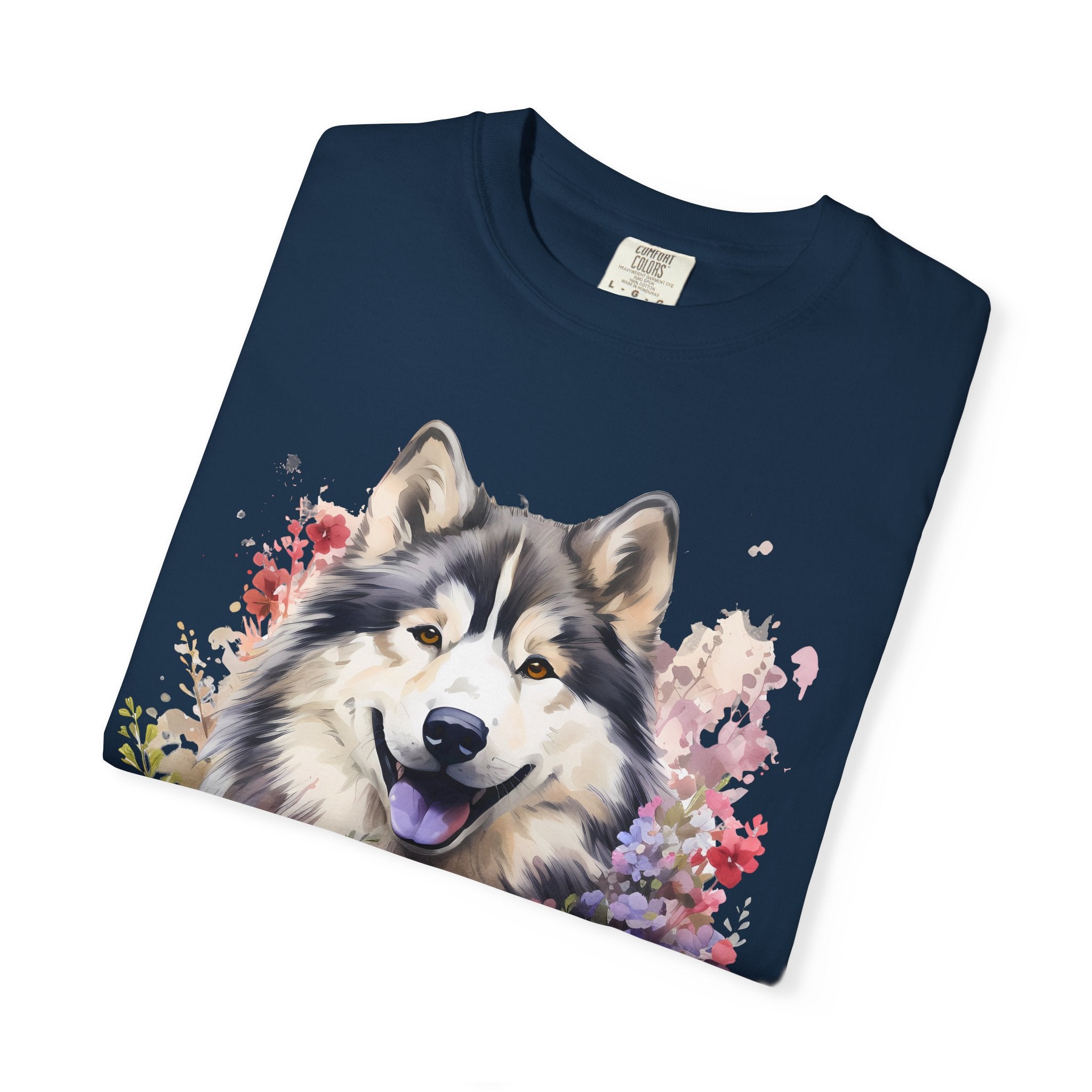 Blooming Loyalty Dog Tee – Unisex Dog Lover Graphic T-Shirt